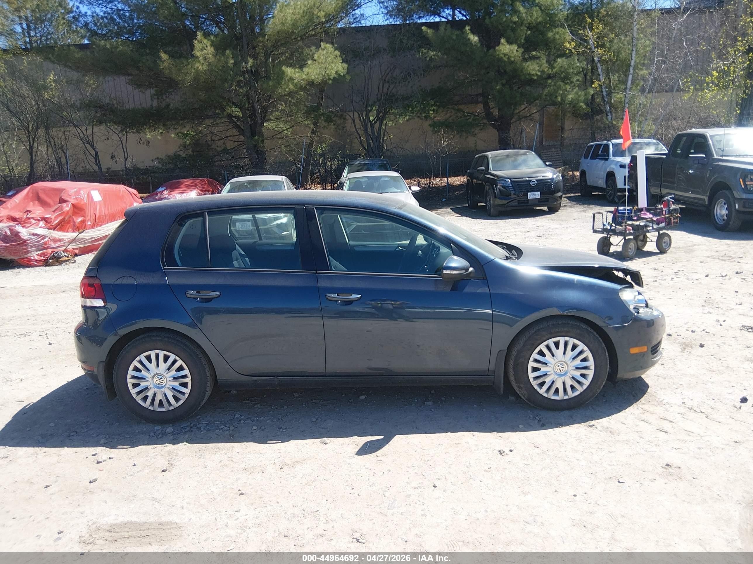 2010 Volkswagen Golf 4-door Blue vin: WVWDB7AJ4AW240209