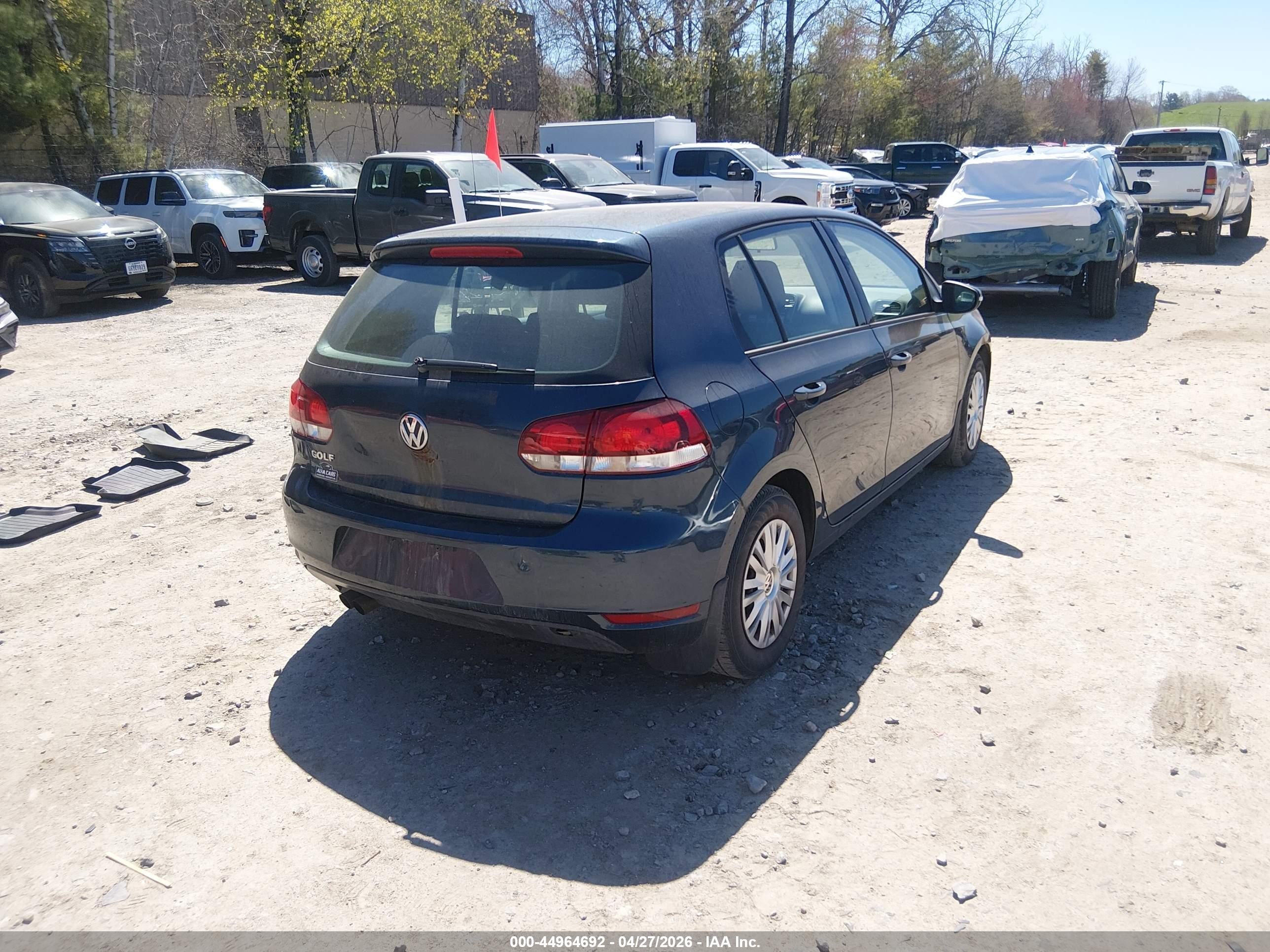 2010 Volkswagen Golf 4-door Blue vin: WVWDB7AJ4AW240209