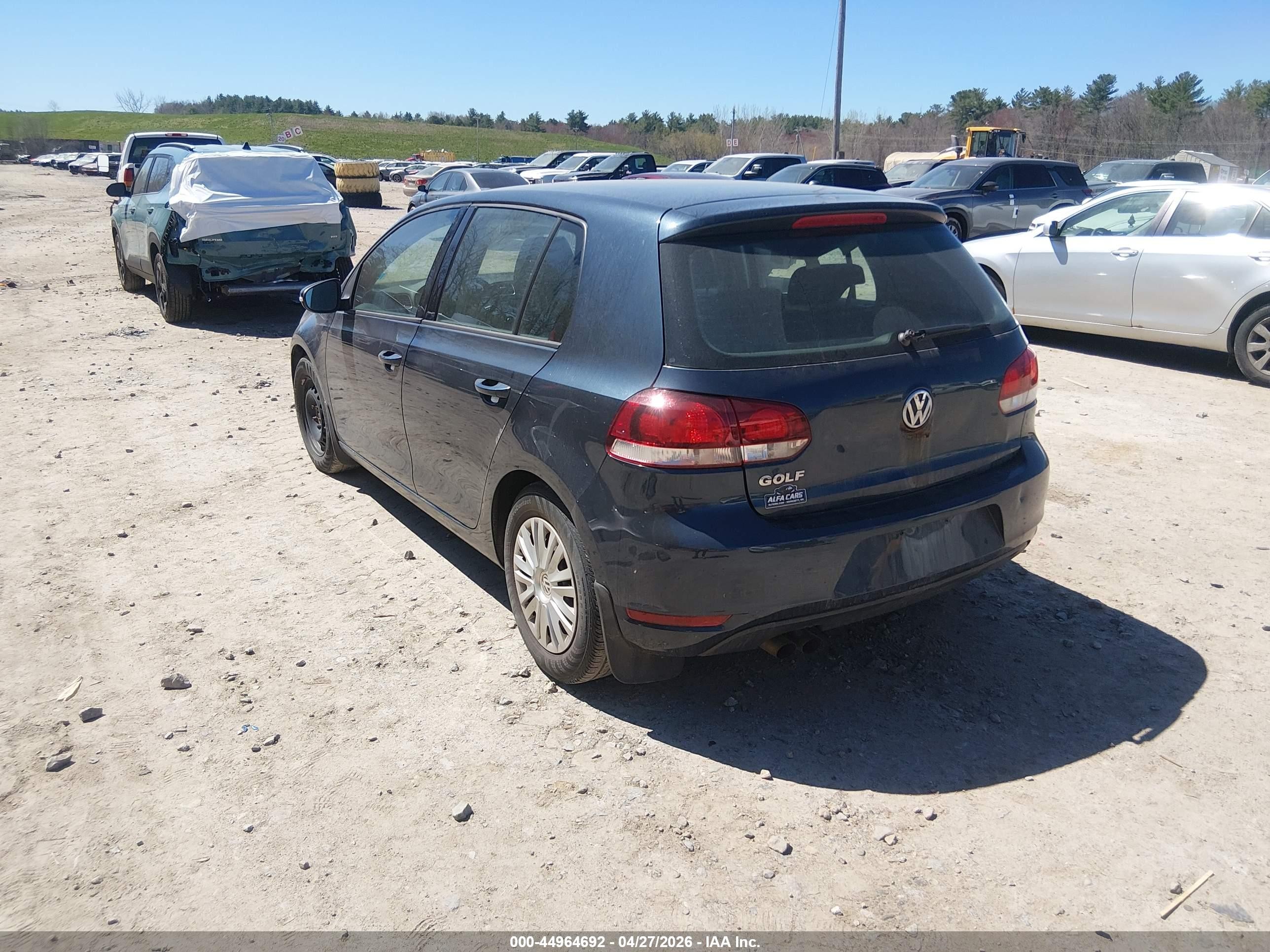 2010 Volkswagen Golf 4-door Blue vin: WVWDB7AJ4AW240209
