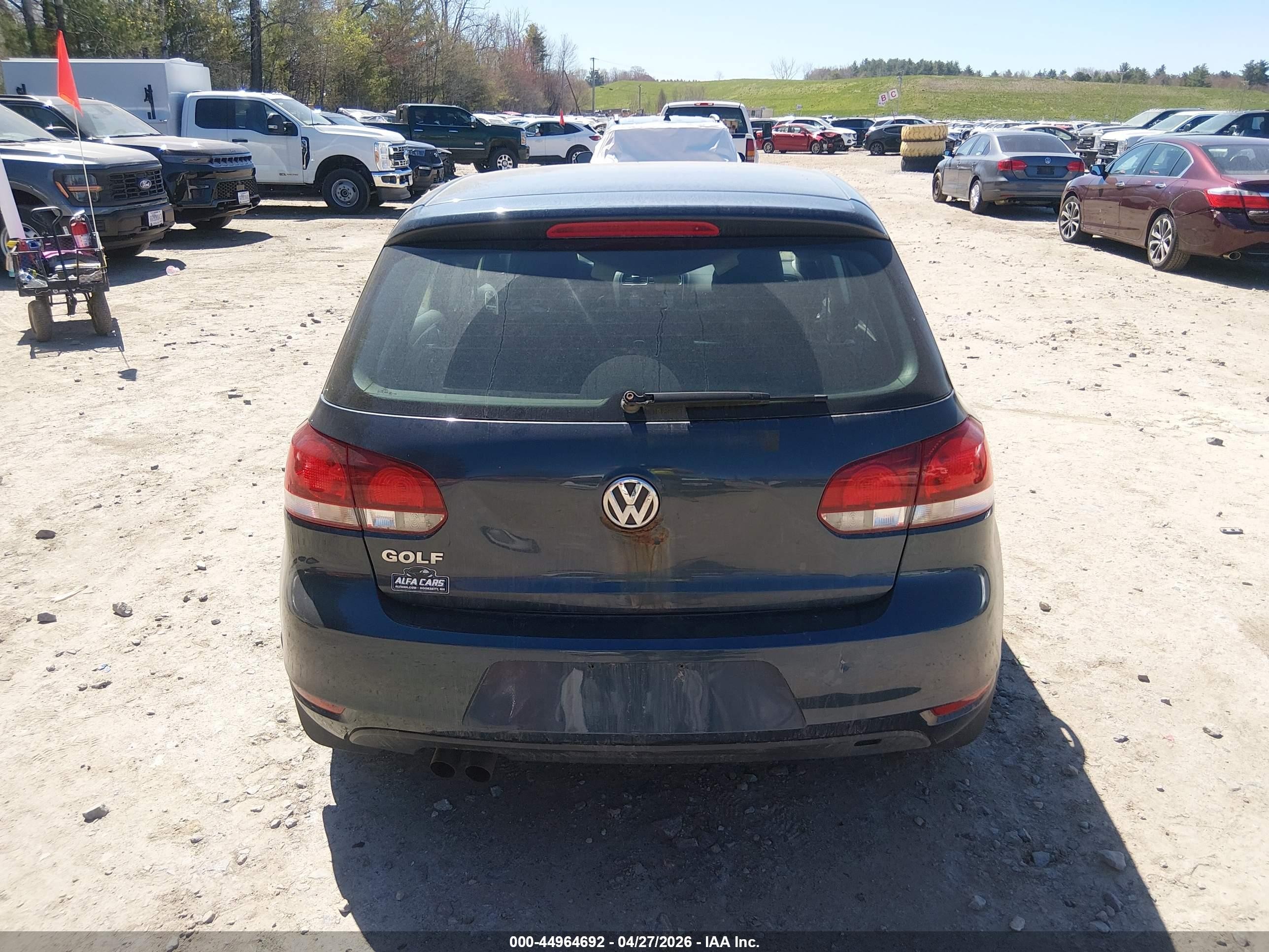 2010 Volkswagen Golf 4-door Blue vin: WVWDB7AJ4AW240209