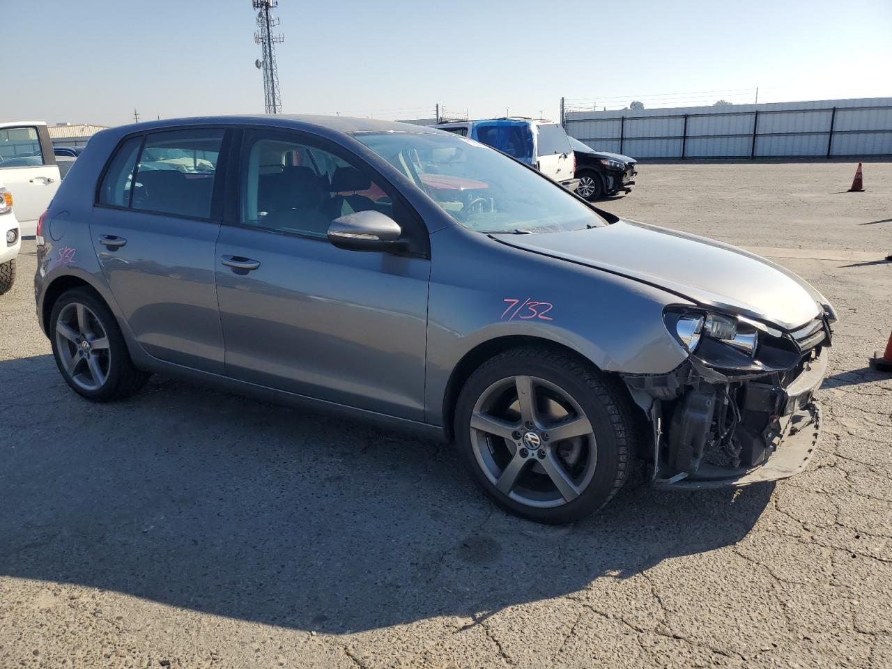 2010 Volkswagen Golf Серый vin: WVWDB7AJ4AW329794