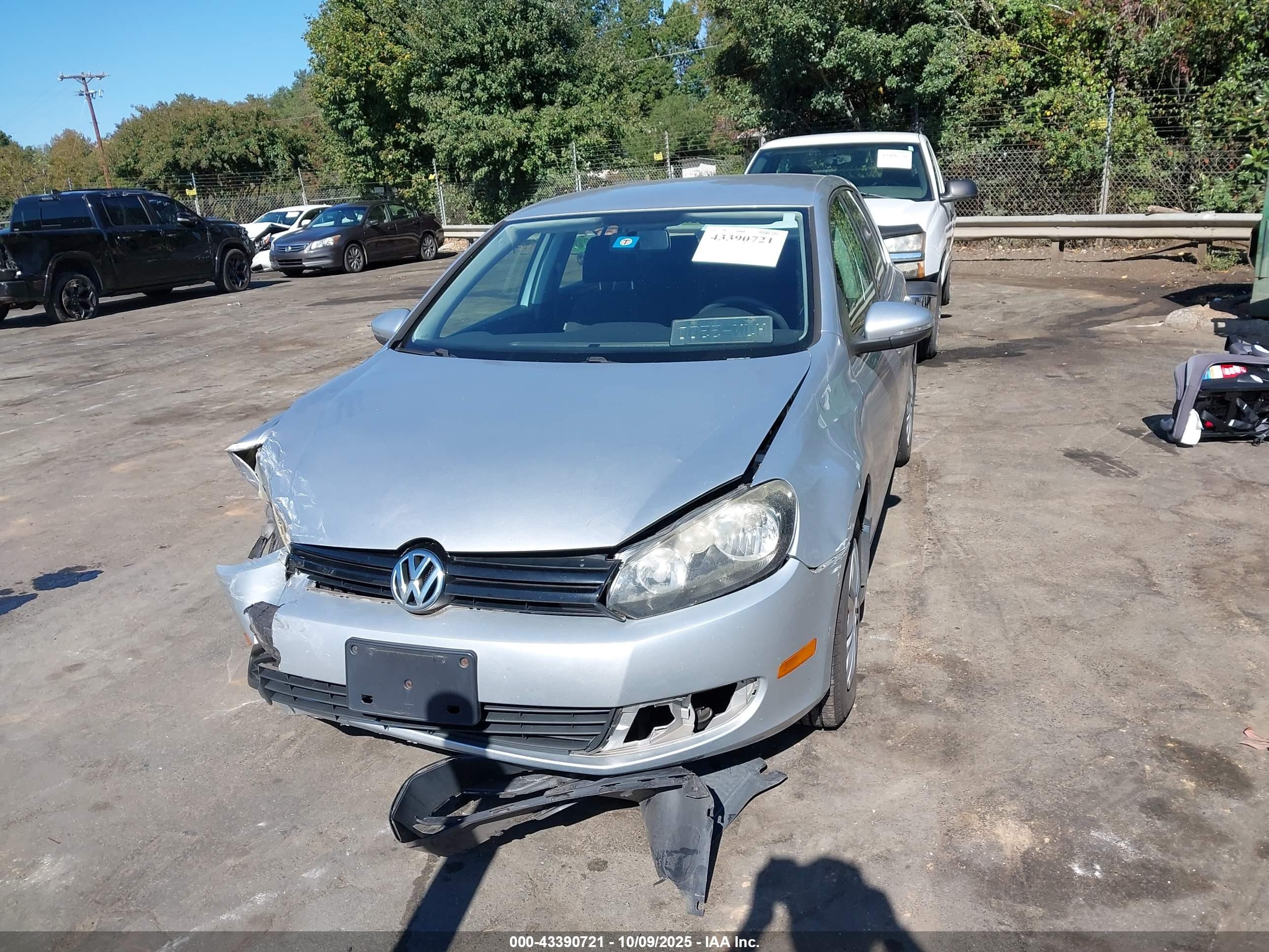 2010 Volkswagen Golf 4-door Silver vin: WVWDB7AJ4AW411640