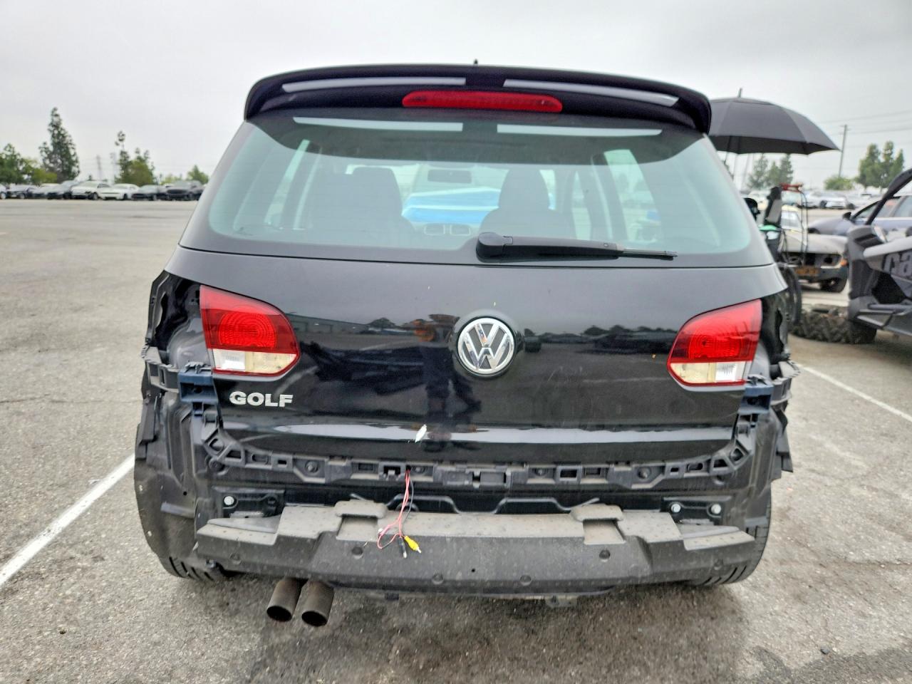 2012 Volkswagen Golf Black vin: WVWDB7AJ4CW319320