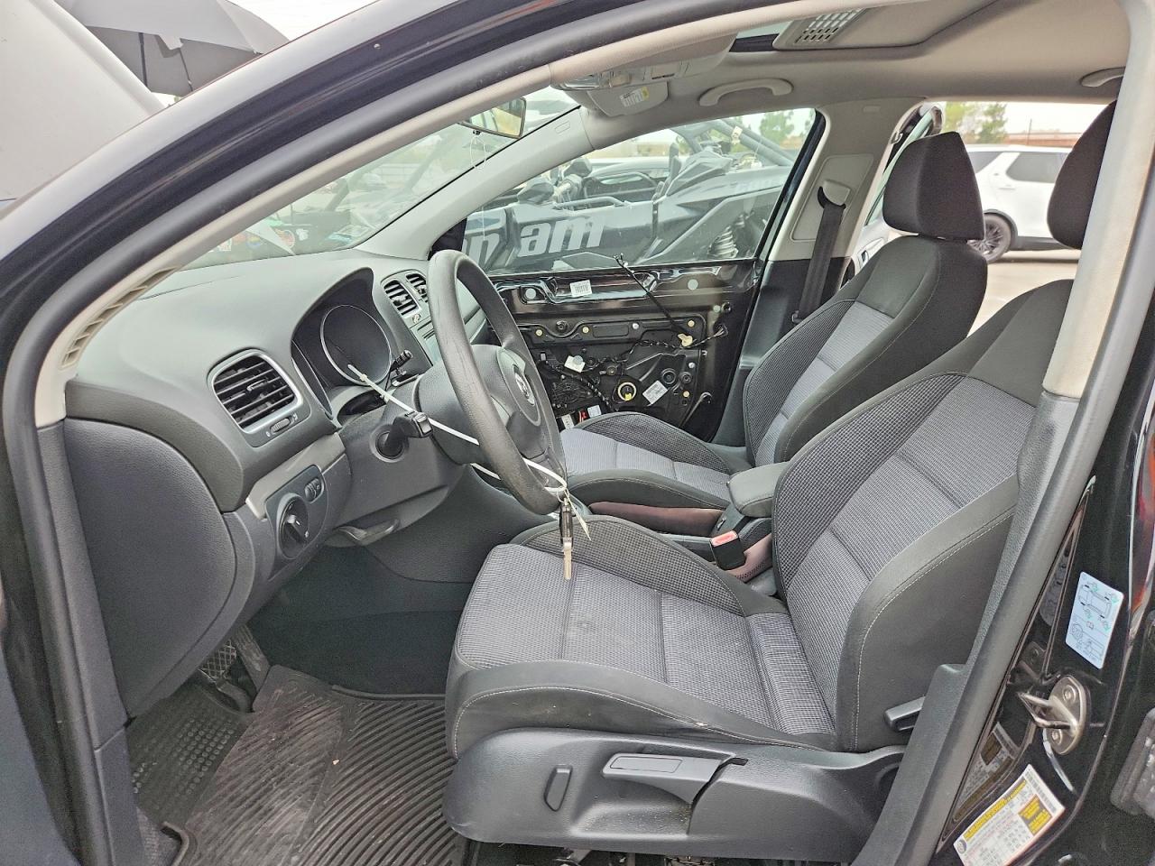 2012 Volkswagen Golf Black vin: WVWDB7AJ4CW319320