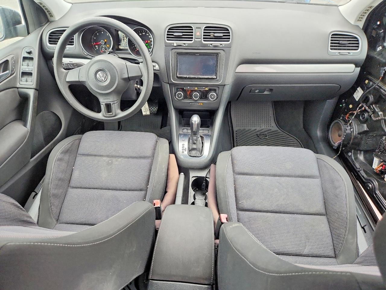 2012 Volkswagen Golf Black vin: WVWDB7AJ4CW319320
