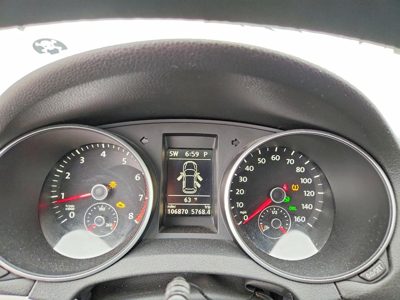 2012 Volkswagen Golf Black vin: WVWDB7AJ4CW319320
