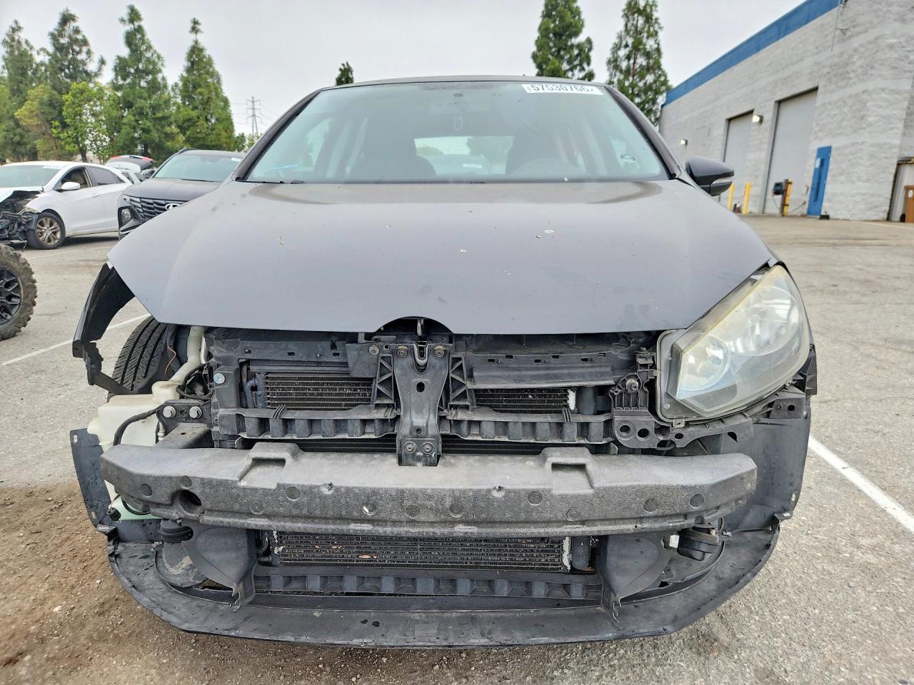 2012 Volkswagen Golf Black vin: WVWDB7AJ4CW319320