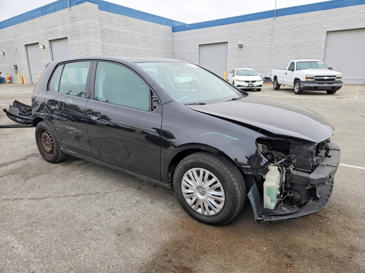 2012 Volkswagen Golf Black vin: WVWDB7AJ4CW319320