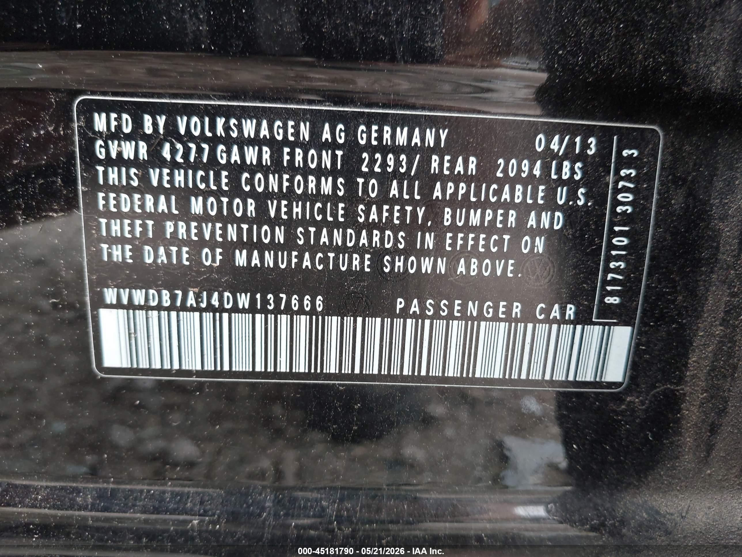 2013 Volkswagen Golf 2.5l 4-door Black vin: WVWDB7AJ4DW137666