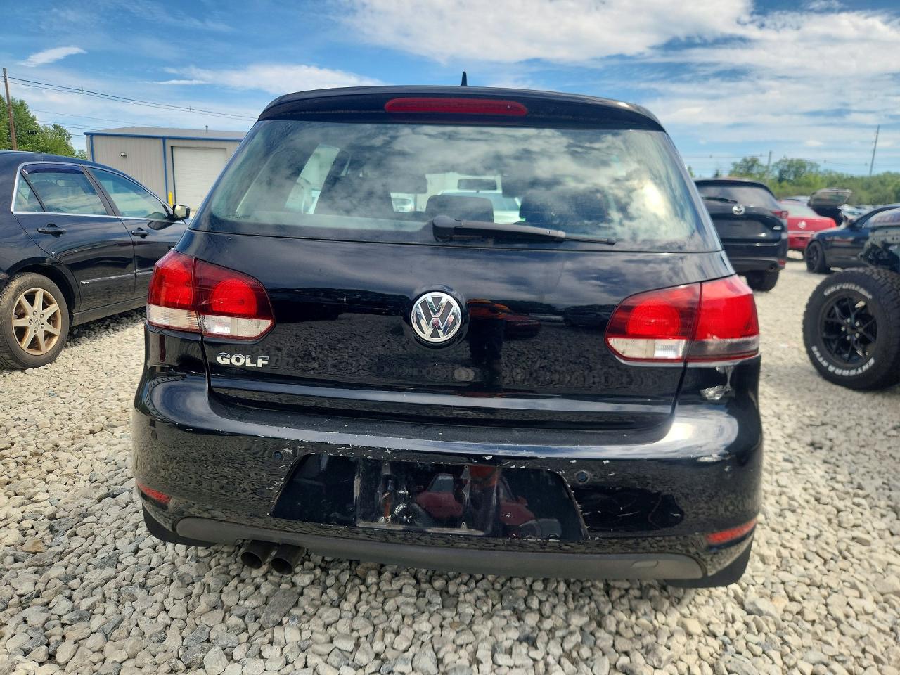 2013 Volkswagen Golf Черный vin: WVWDB7AJ4DW138039