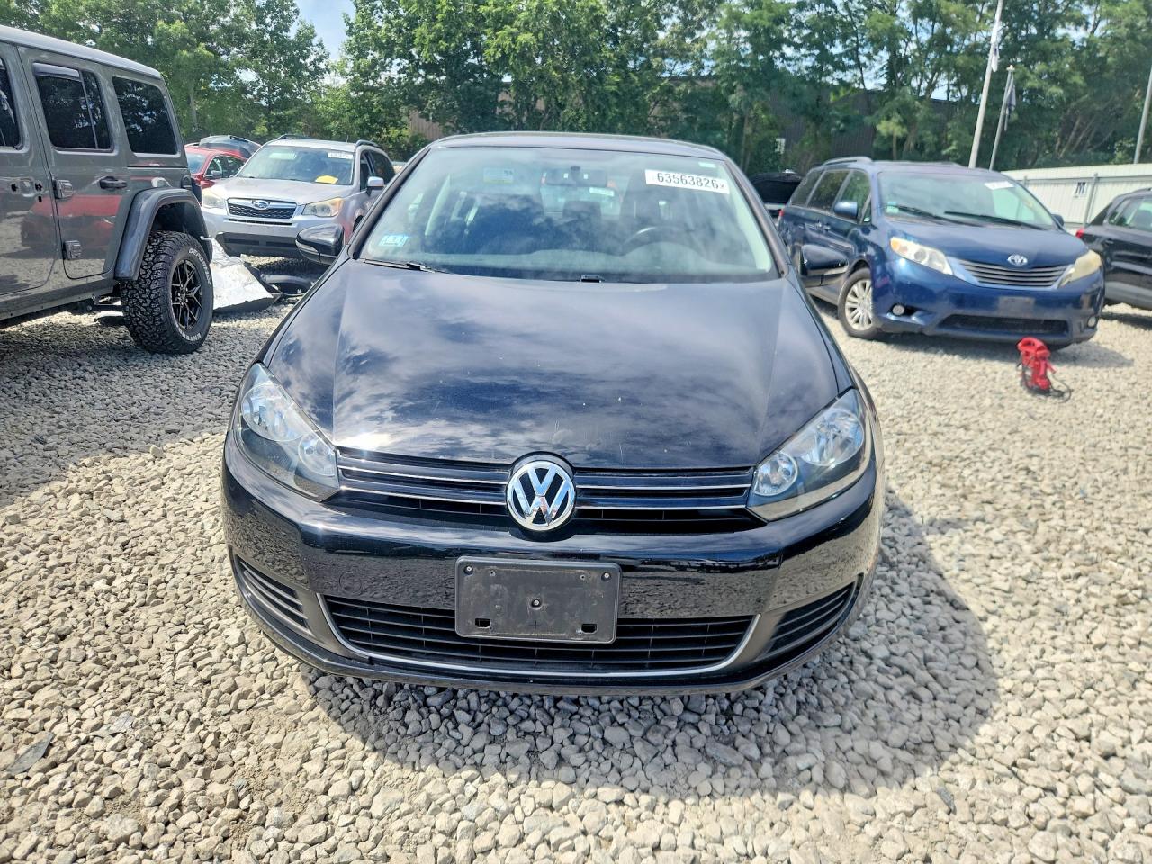 2013 Volkswagen Golf Черный vin: WVWDB7AJ4DW138039