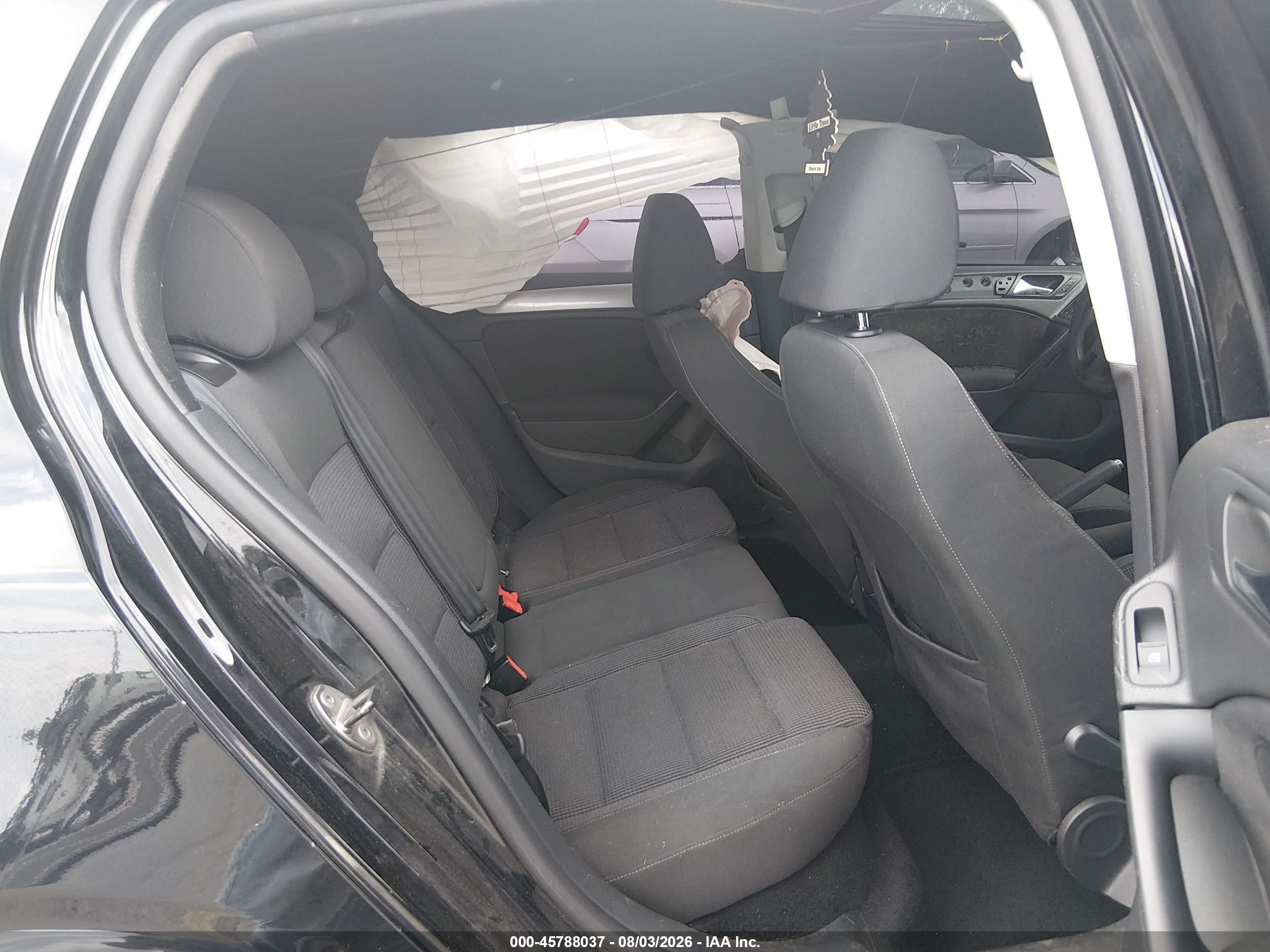 2012 Volkswagen Golf 2.5l 4-door Black vin: WVWDB7AJ5CW280575