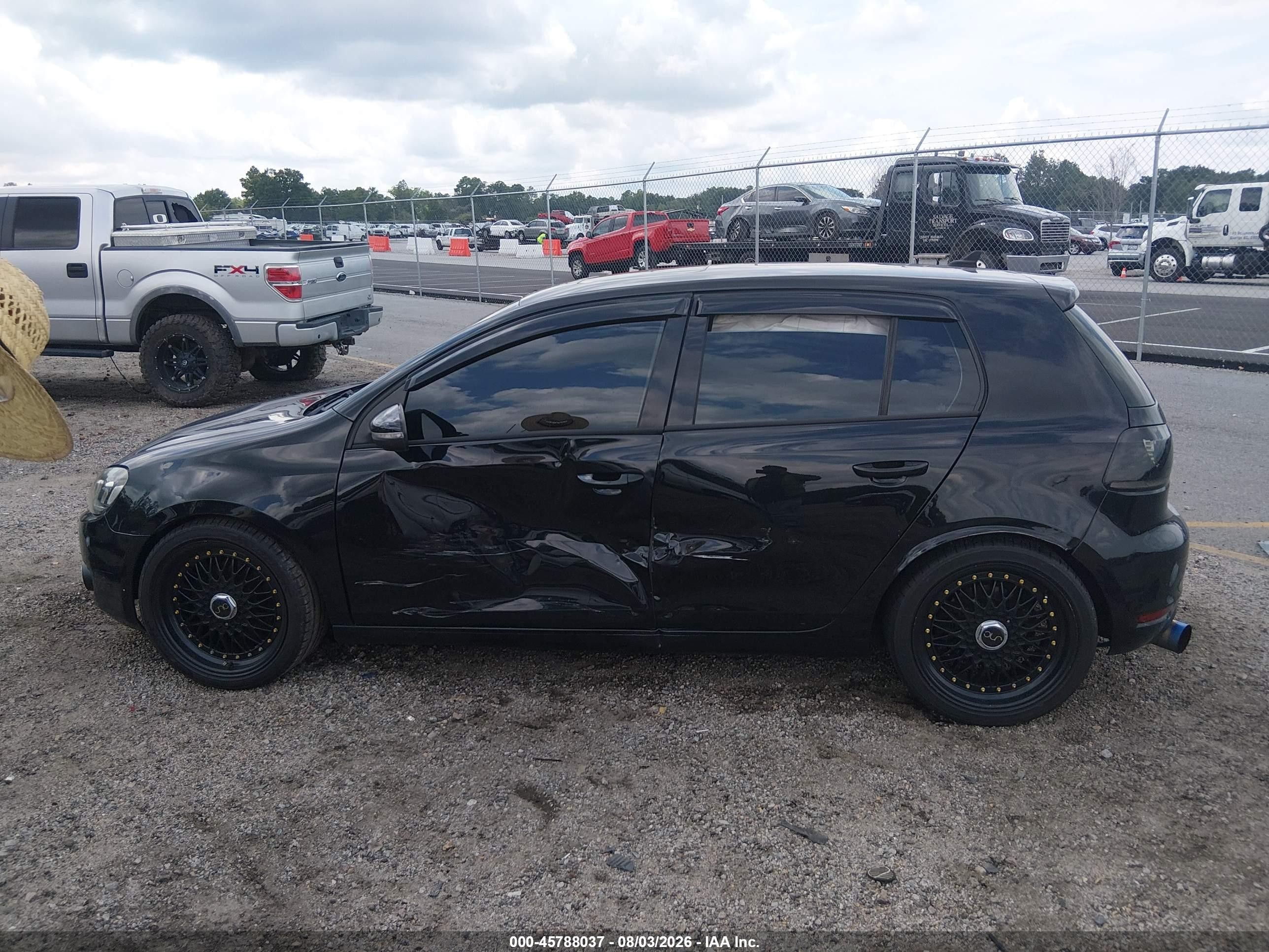 2012 Volkswagen Golf 2.5l 4-door Black vin: WVWDB7AJ5CW280575