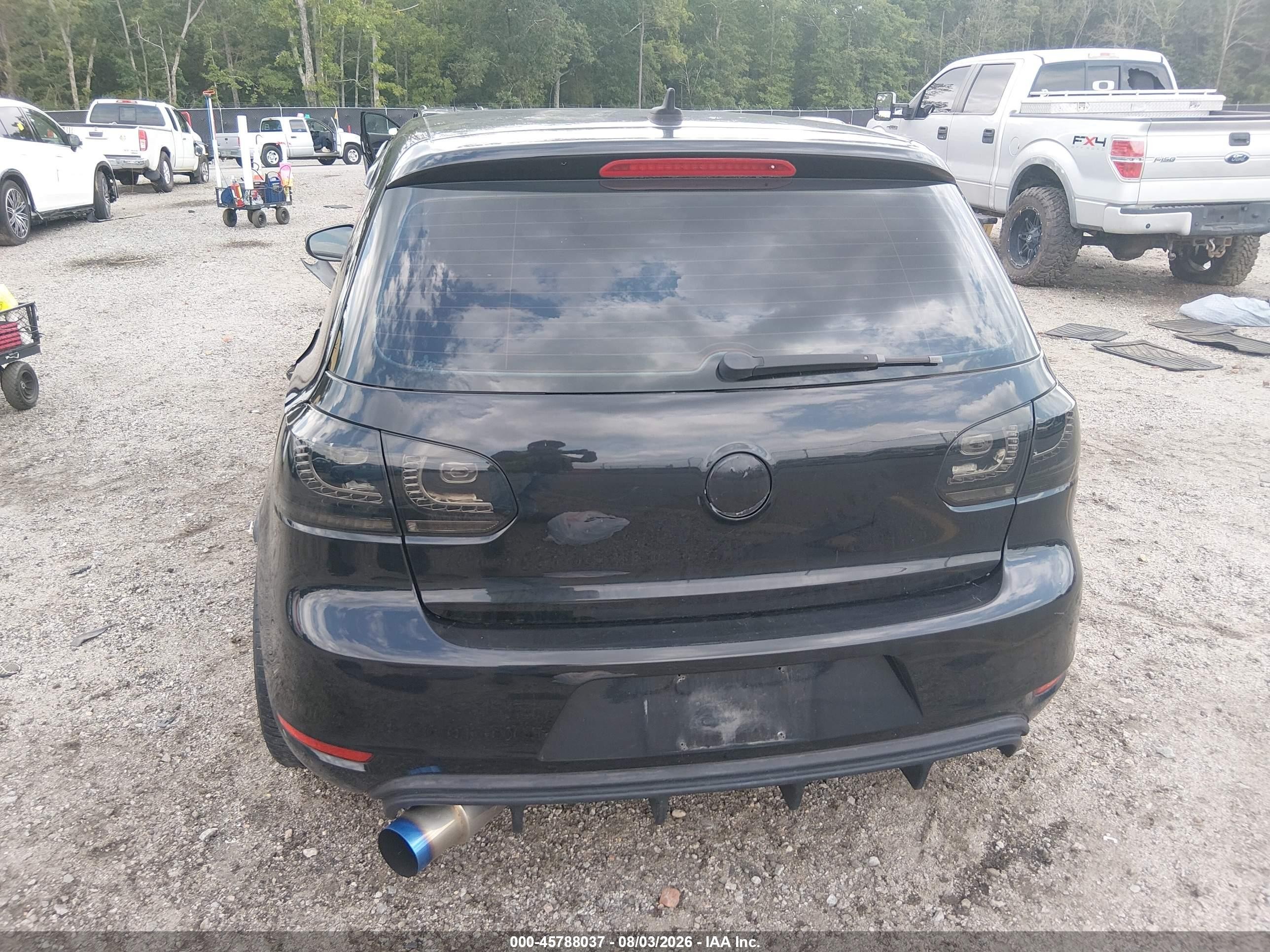 2012 Volkswagen Golf 2.5l 4-door Black vin: WVWDB7AJ5CW280575