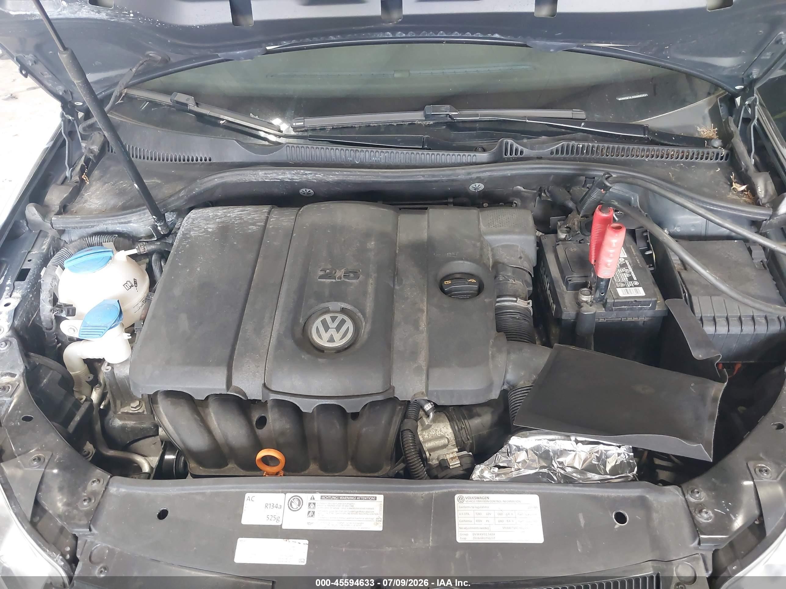 2013 Volkswagen Golf 2.5l 4-door Черный vin: WVWDB7AJ5DW002521