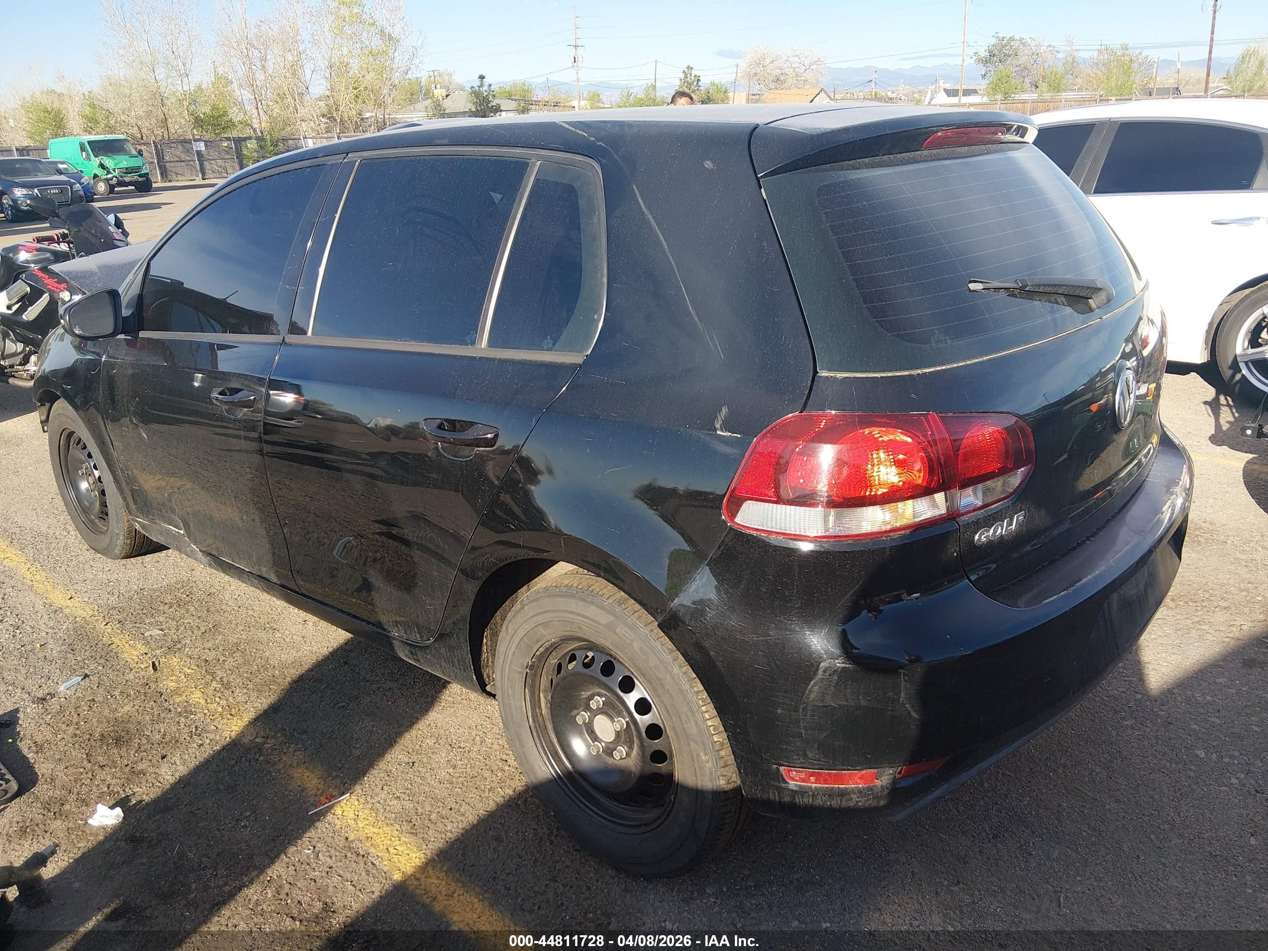 2013 Volkswagen Golf 2.5l 4-door Black vin: WVWDB7AJ5DW100187