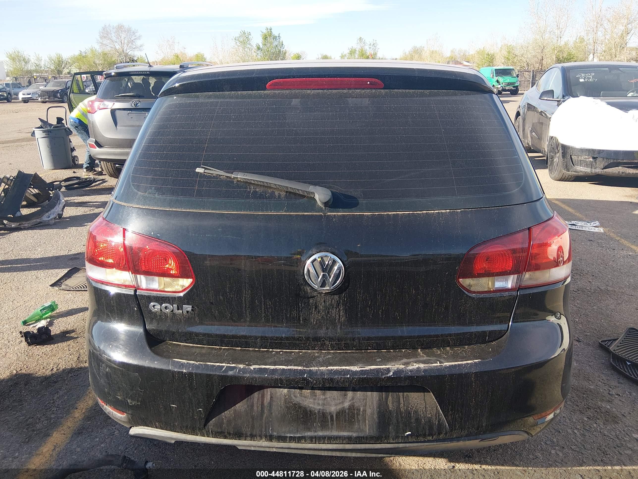 2013 Volkswagen Golf 2.5l 4-door Black vin: WVWDB7AJ5DW100187