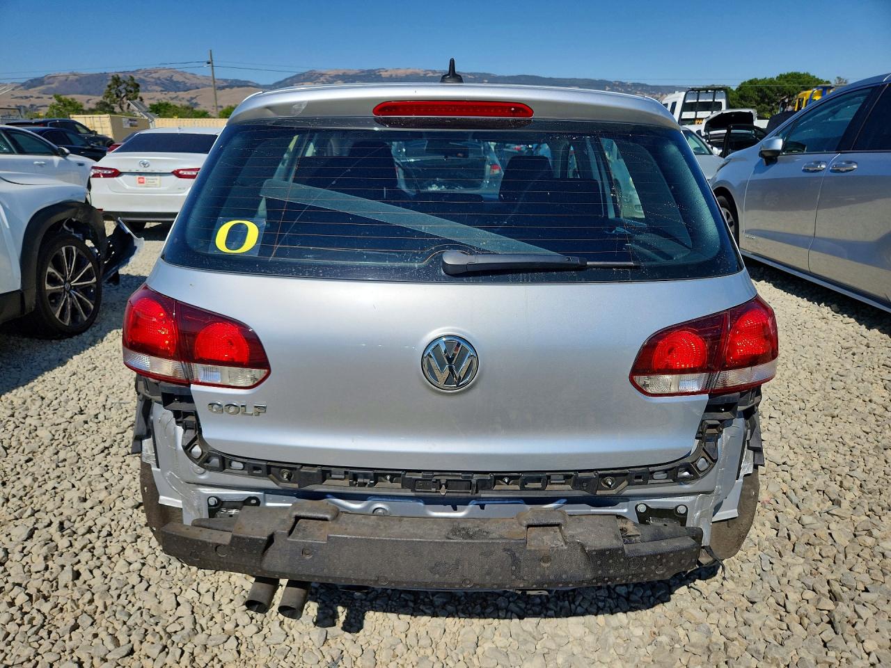 2014 Volkswagen Golf Silver vin: WVWDB7AJ5EW002133