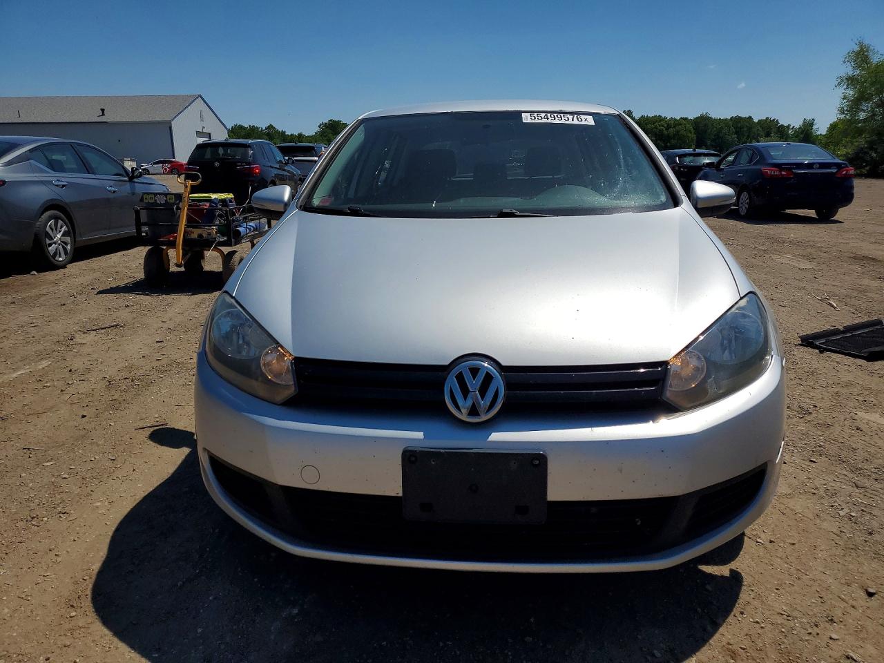 2014 Volkswagen Golf Серебряный vin: WVWDB7AJ5EW011818