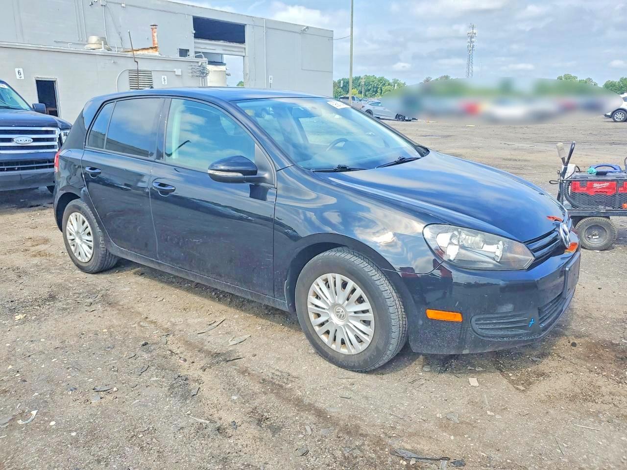 2012 Volkswagen Golf Black vin: WVWDB7AJ6CW044615