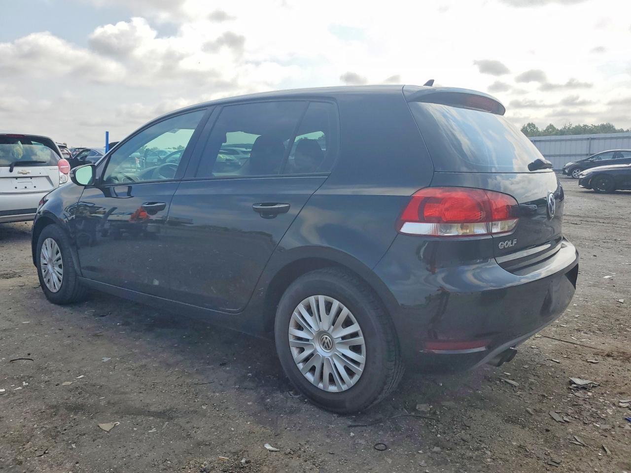 2012 Volkswagen Golf Black vin: WVWDB7AJ6CW044615