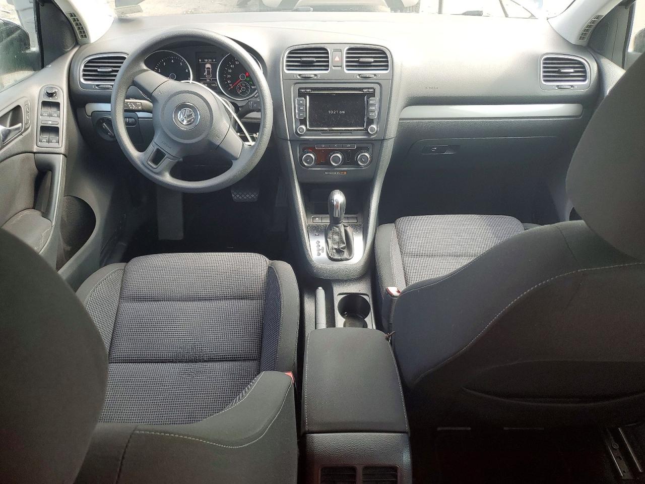 2012 Volkswagen Golf Black vin: WVWDB7AJ6CW044615