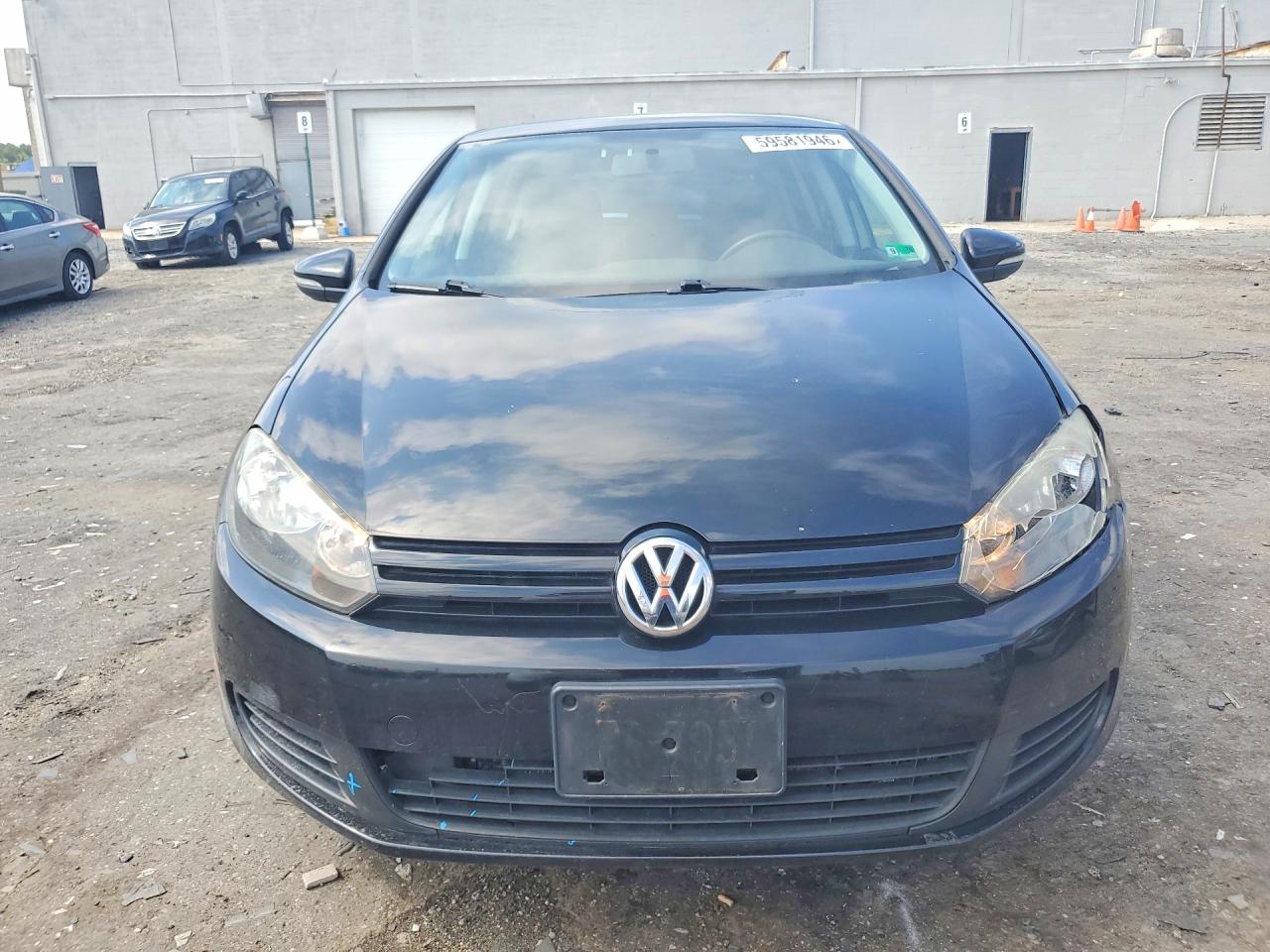 2012 Volkswagen Golf Black vin: WVWDB7AJ6CW044615