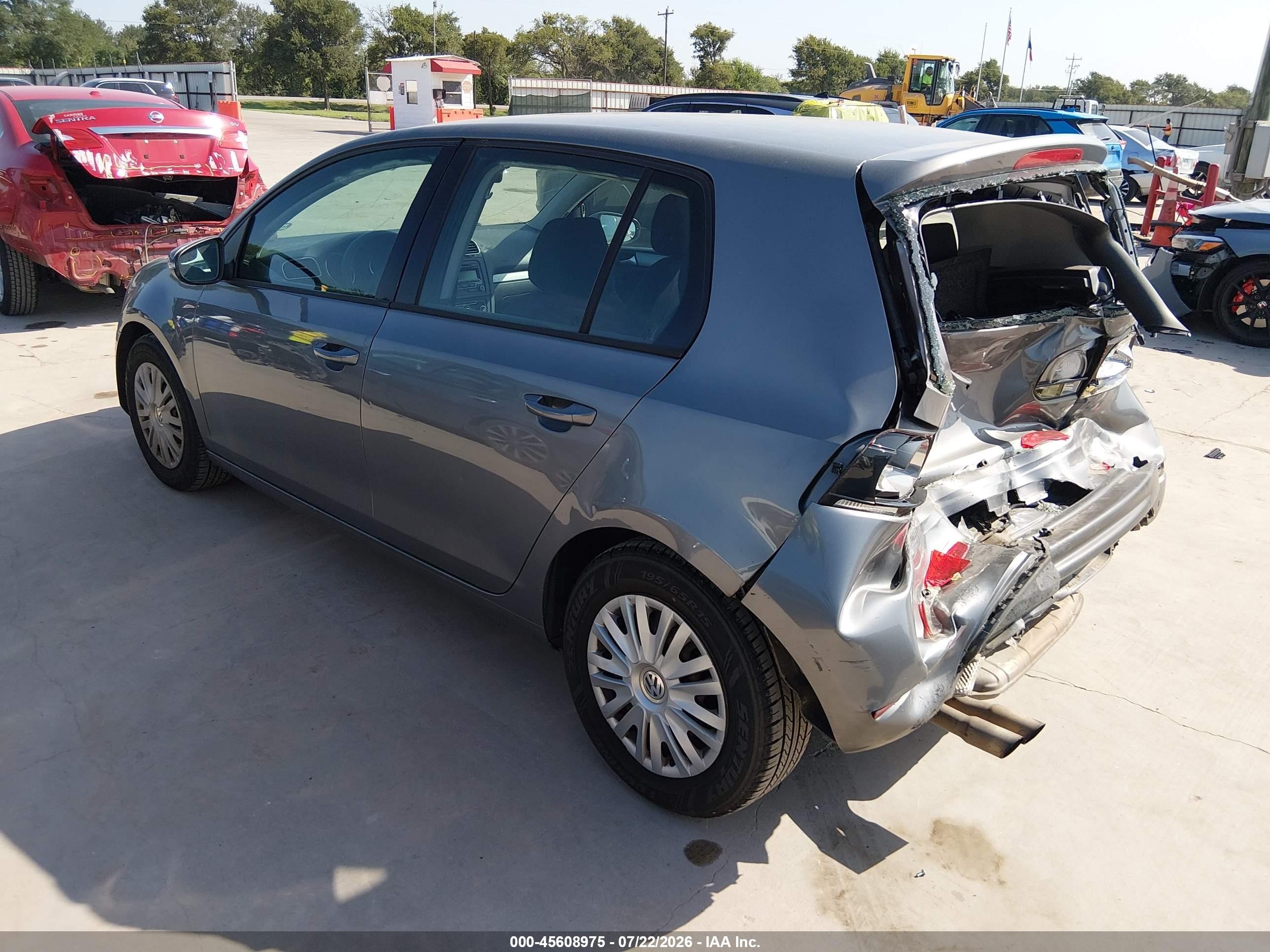 2012 Volkswagen Golf 2.5l 4-door Gray vin: WVWDB7AJ6CW212155
