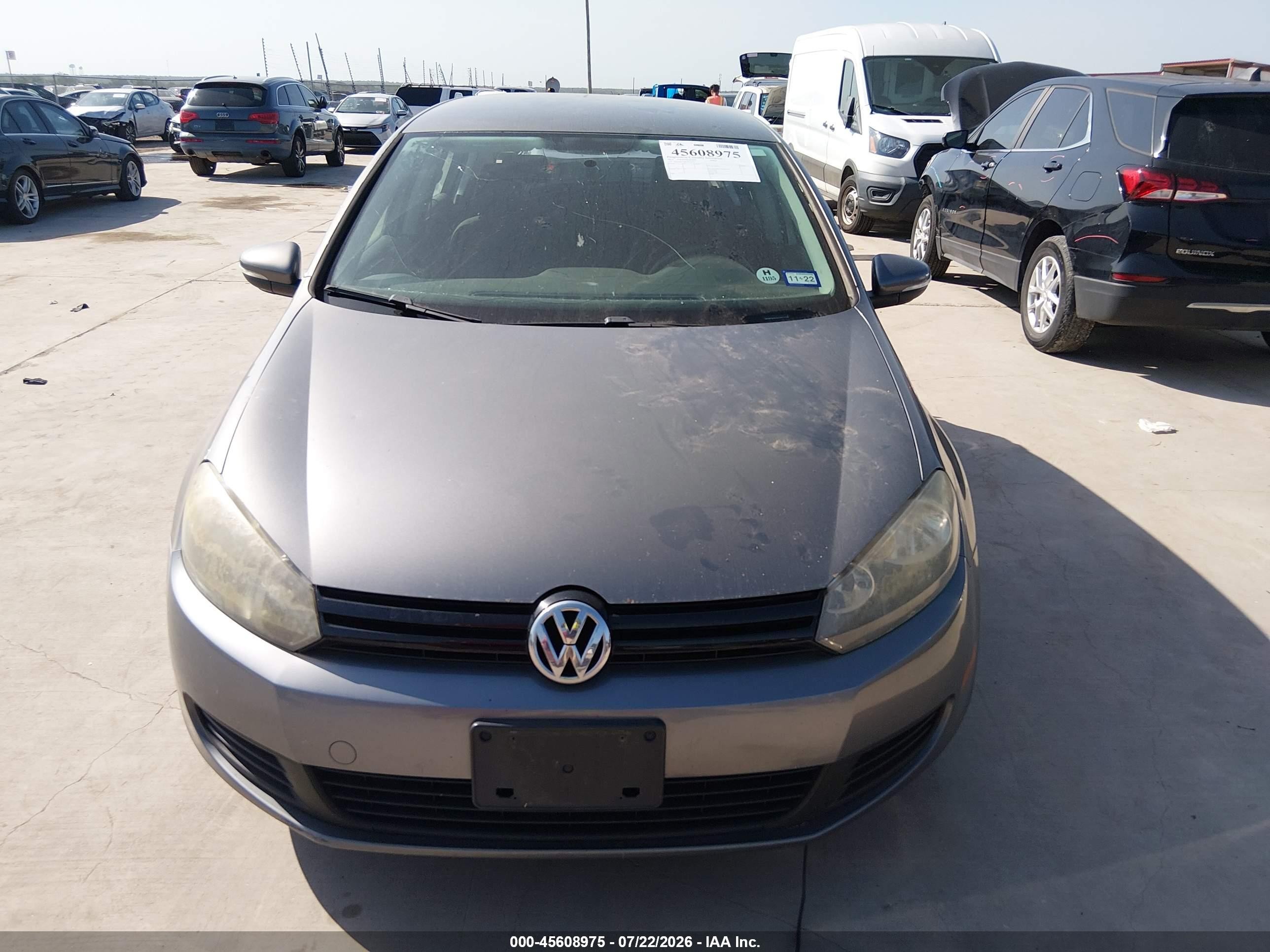 2012 Volkswagen Golf 2.5l 4-door Gray vin: WVWDB7AJ6CW212155