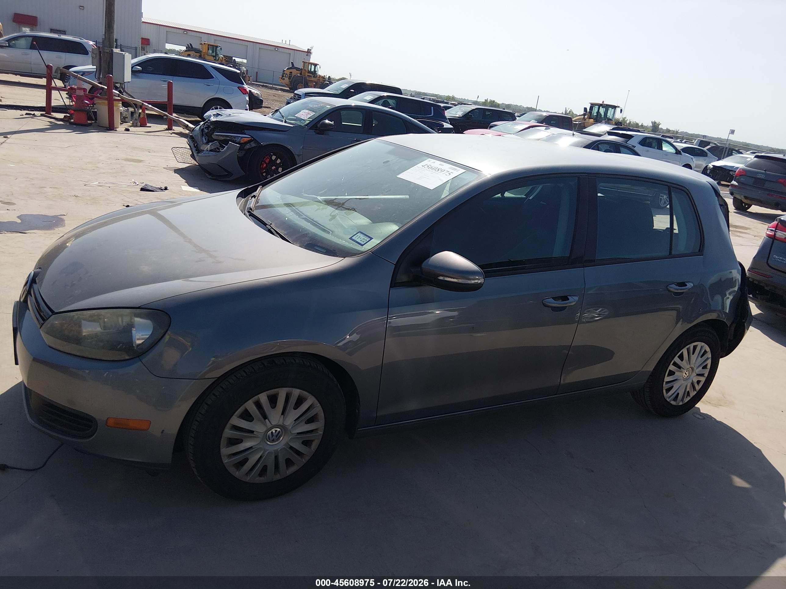 2012 Volkswagen Golf 2.5l 4-door Gray vin: WVWDB7AJ6CW212155