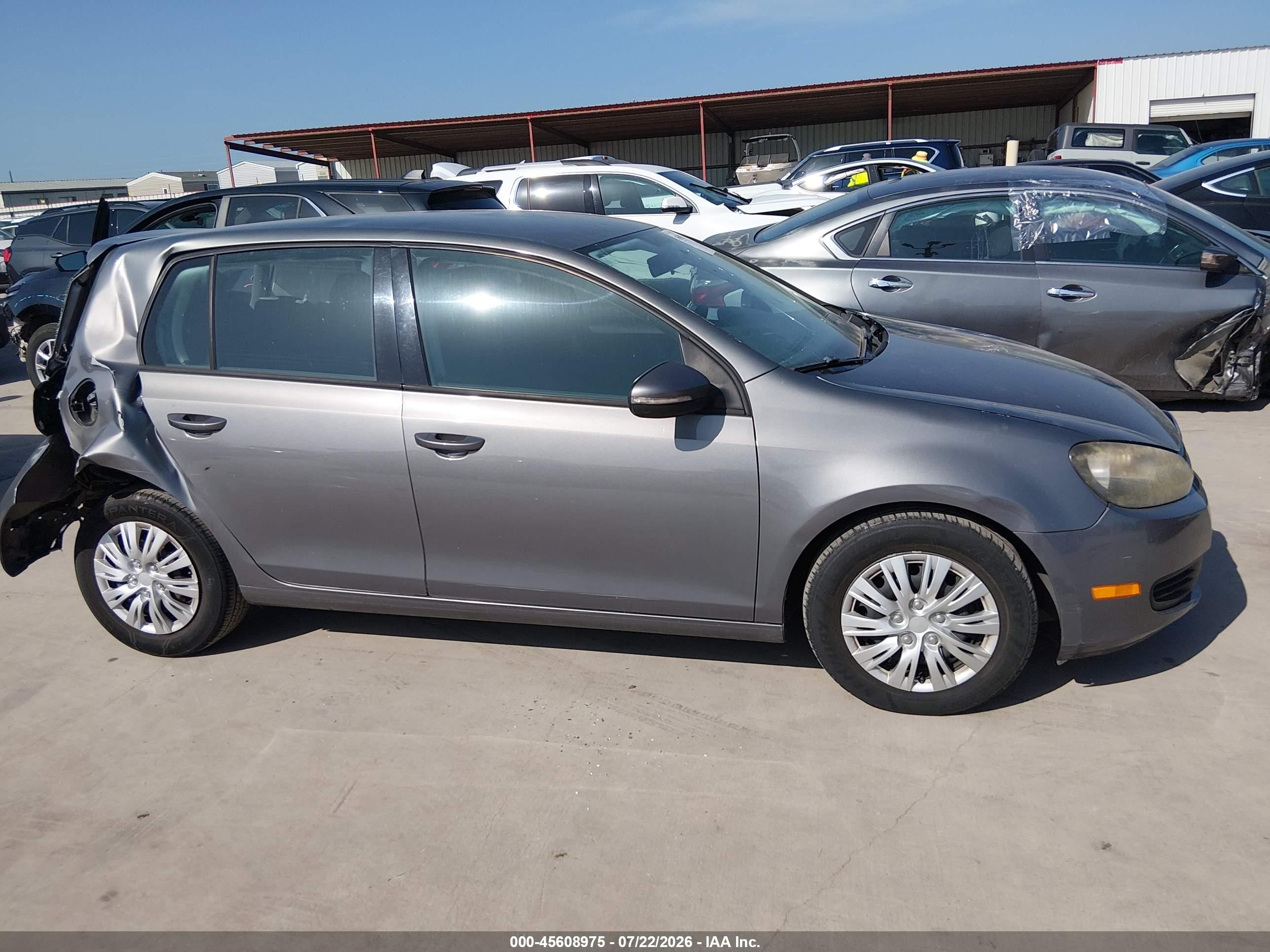 2012 Volkswagen Golf 2.5l 4-door Gray vin: WVWDB7AJ6CW212155