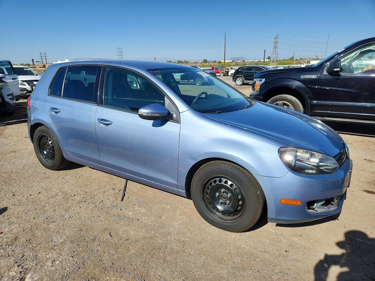 2012 Volkswagen Golf Бирюзовый vin: WVWDB7AJ6CW221874