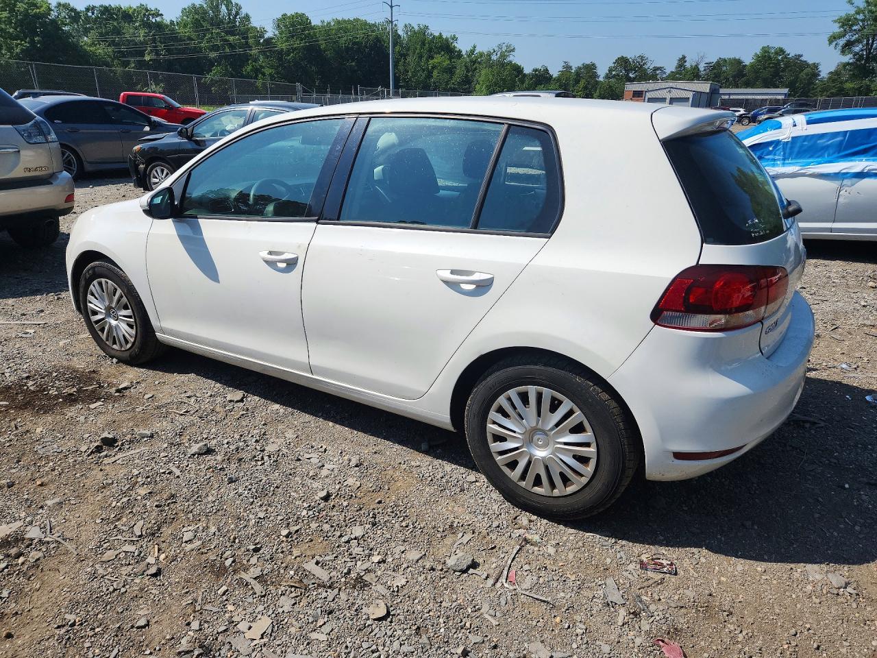 2012 Volkswagen Golf White vin: WVWDB7AJ6CW290595