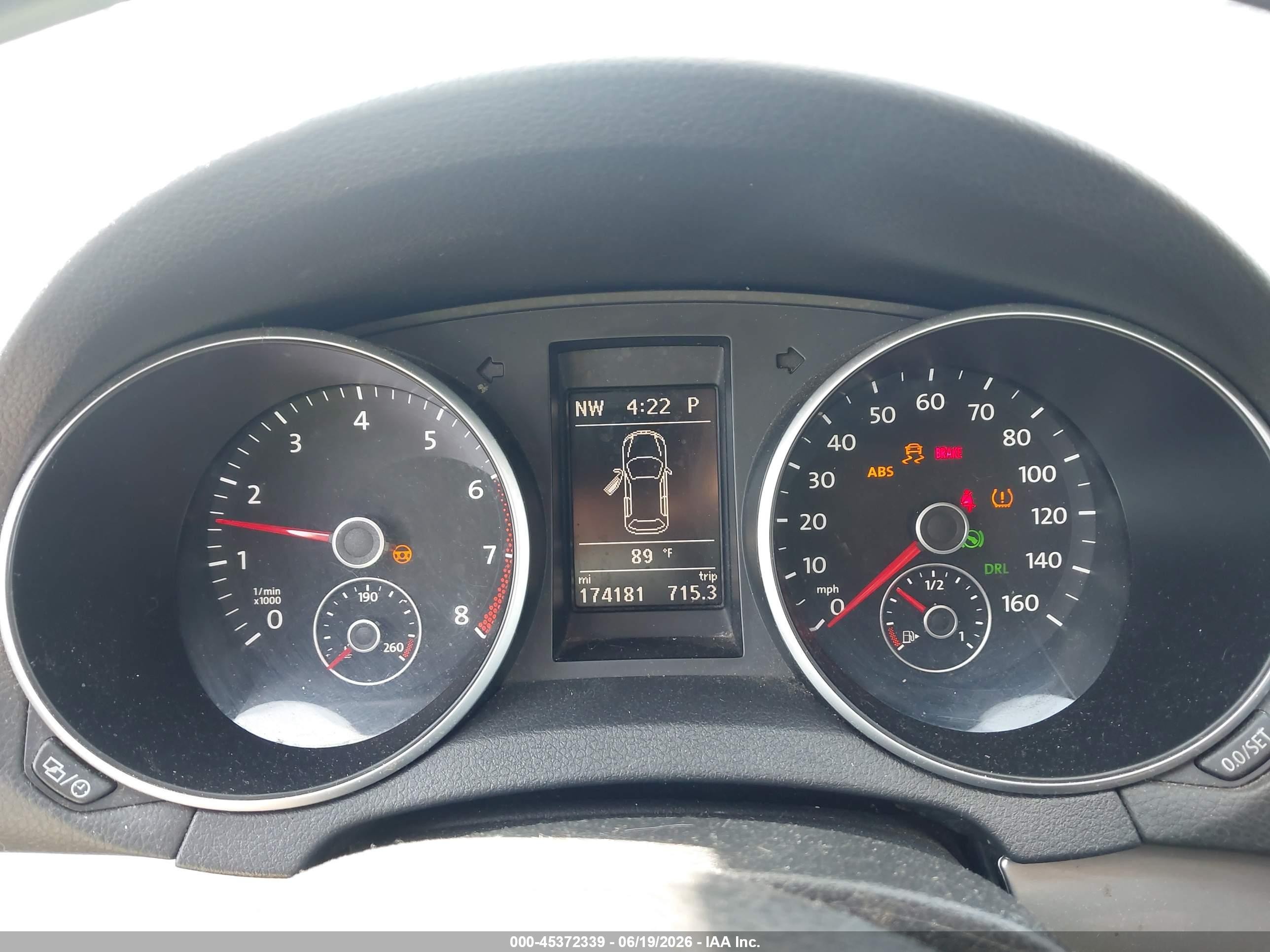 2013 Volkswagen Golf 2.5l 4-door Black vin: WVWDB7AJ6DW122005