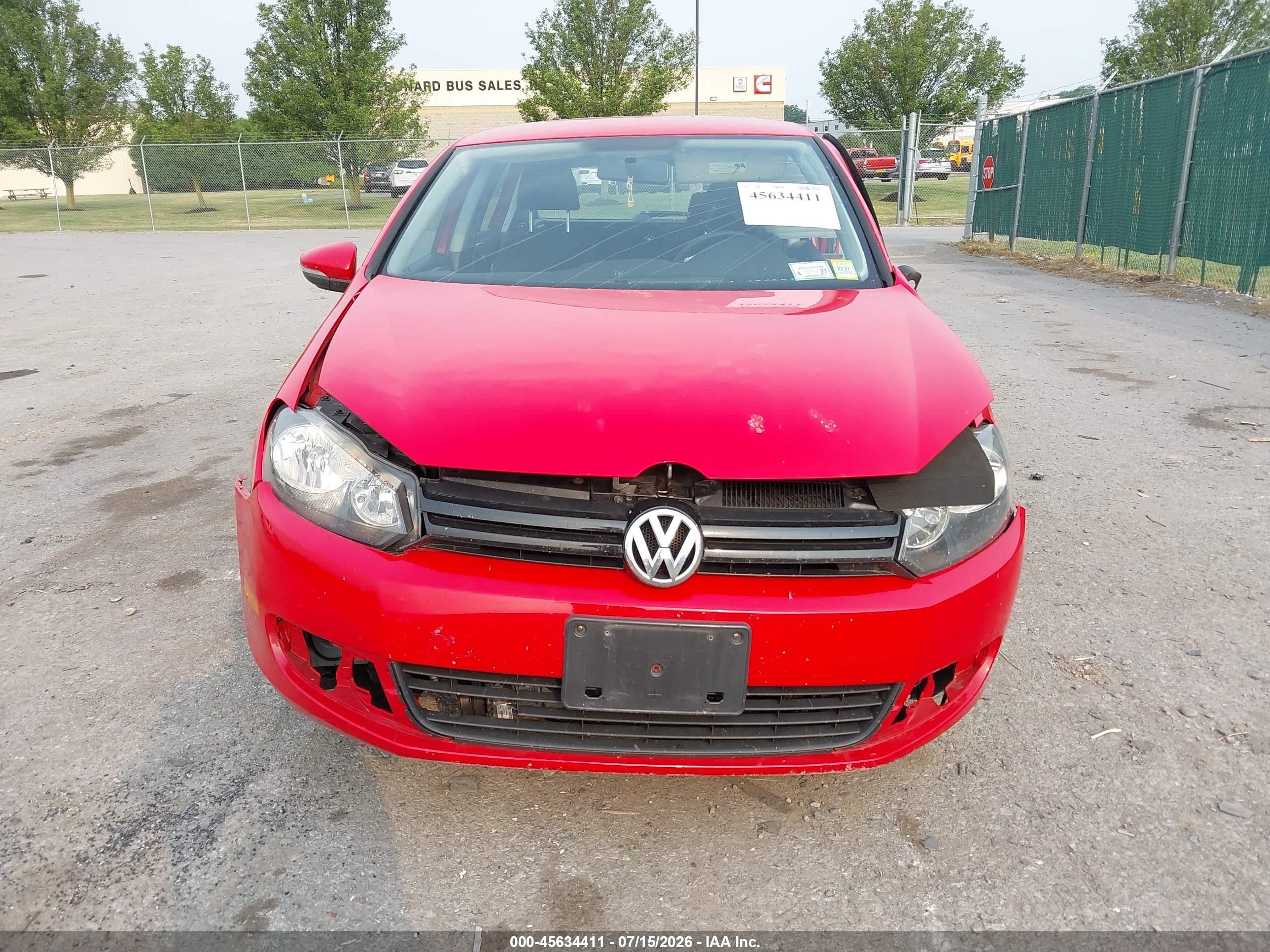 2014 Volkswagen Golf 2.5l (a6) (no Longer Orderable) Красный vin: WVWDB7AJ6EW010144