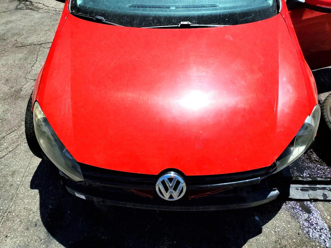 2010 Volkswagen Golf Red vin: WVWDB7AJ7AW090256