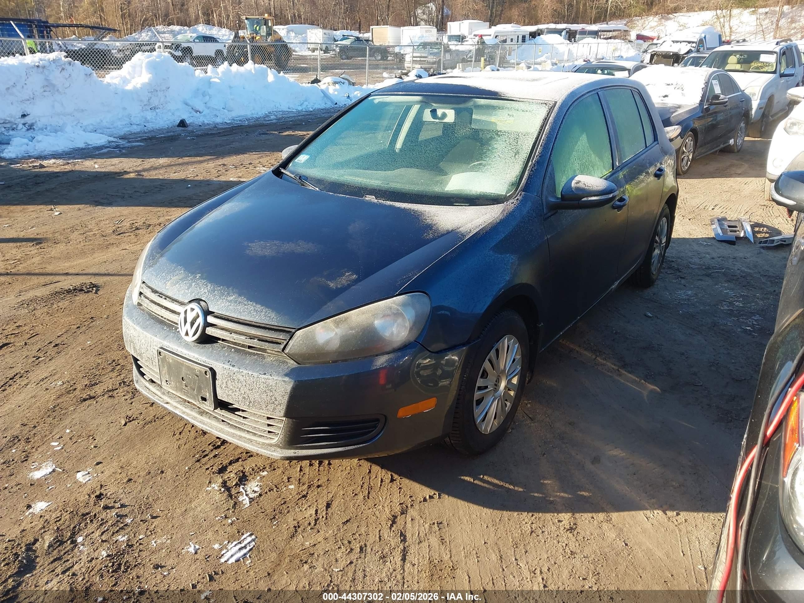 2010 Volkswagen Golf 4-door Blue vin: WVWDB7AJ7AW297584