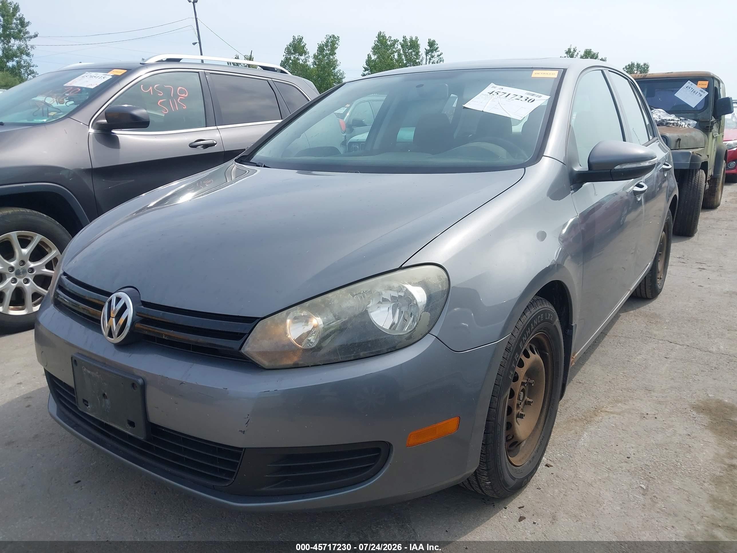 2012 Volkswagen Golf 2.5l 4-door Gray vin: WVWDB7AJ7CW249845