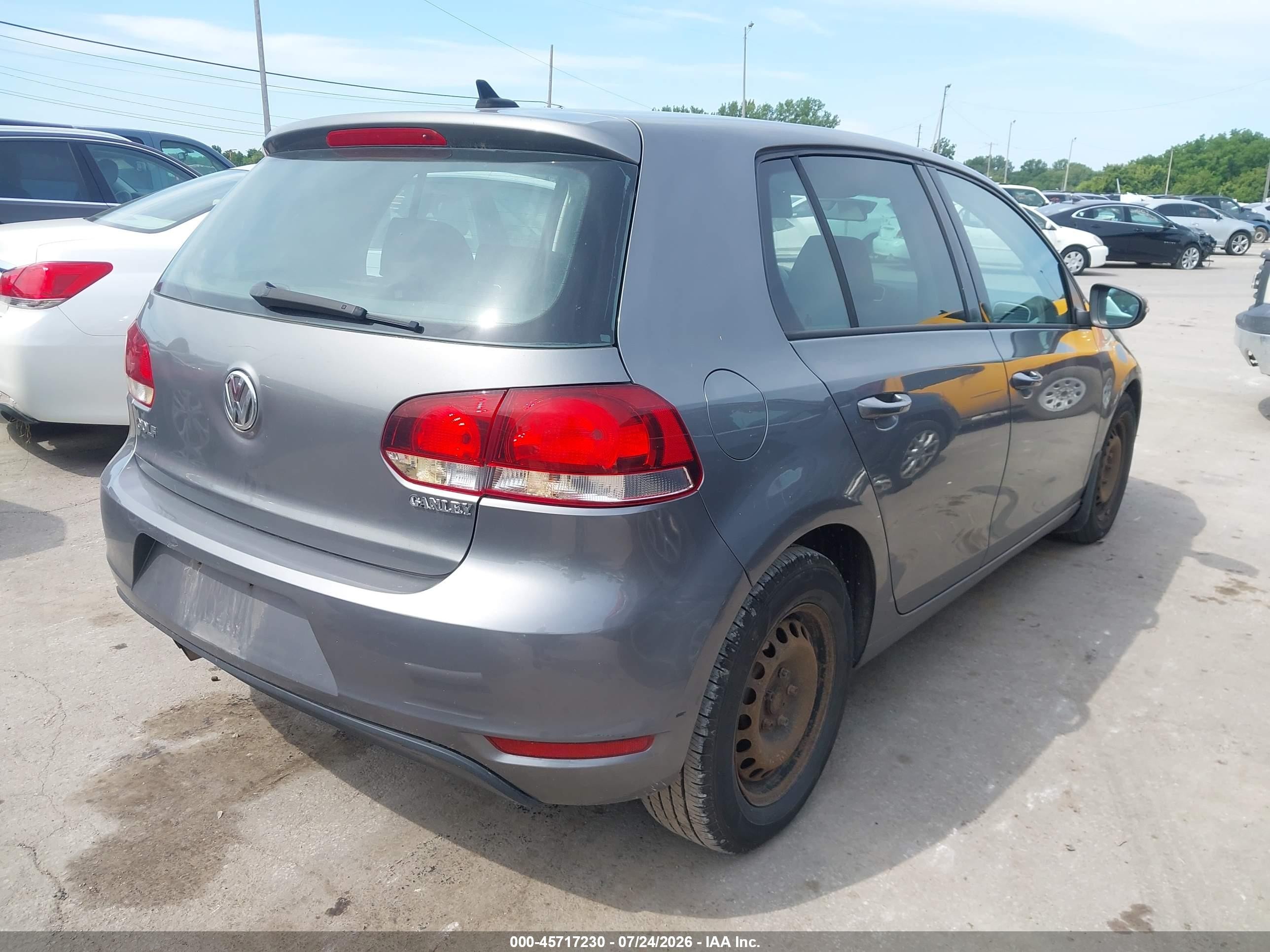 2012 Volkswagen Golf 2.5l 4-door Gray vin: WVWDB7AJ7CW249845