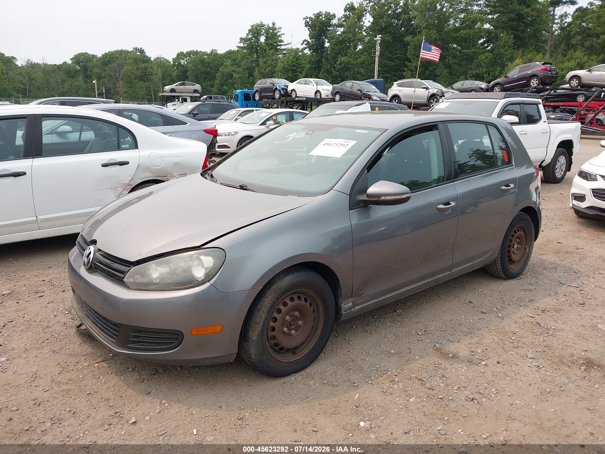2012 Volkswagen Golf 2.5l 4-door Green vin: WVWDB7AJ7CW270288