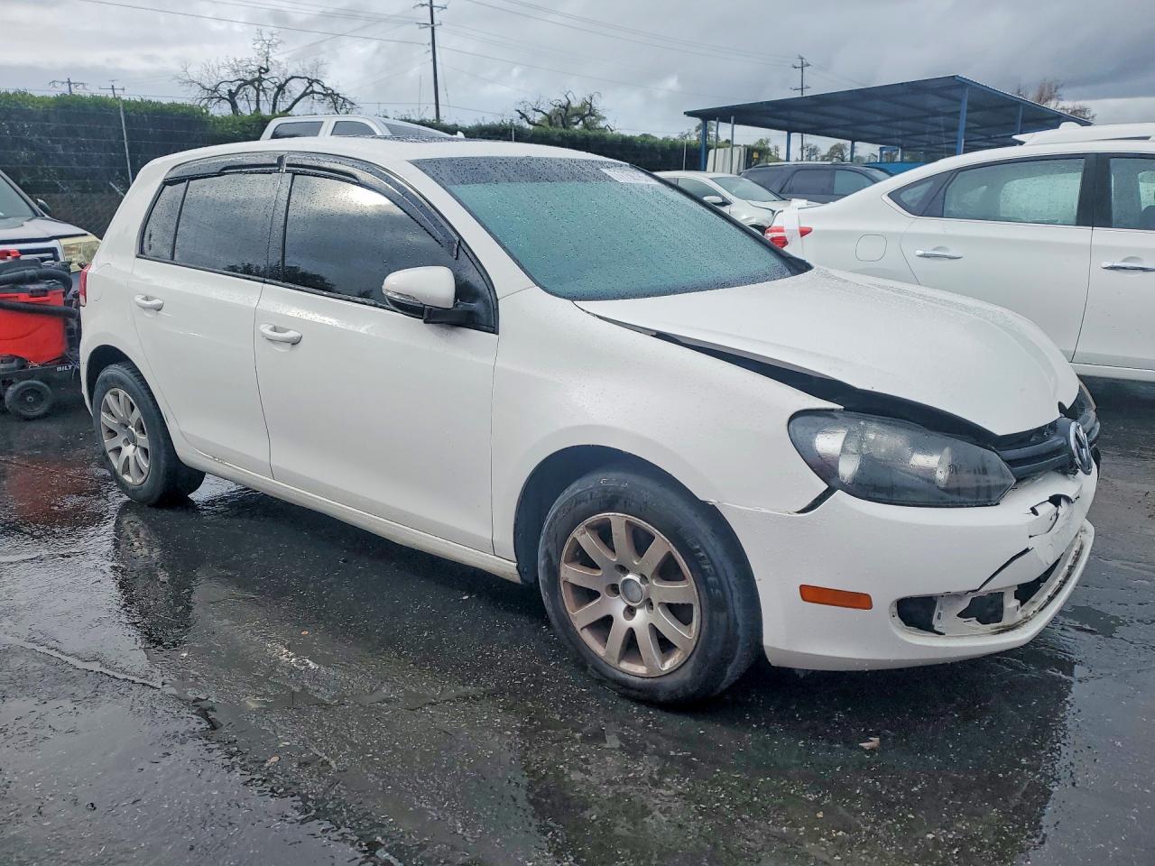 2012 Volkswagen Golf White vin: WVWDB7AJ7CW309719
