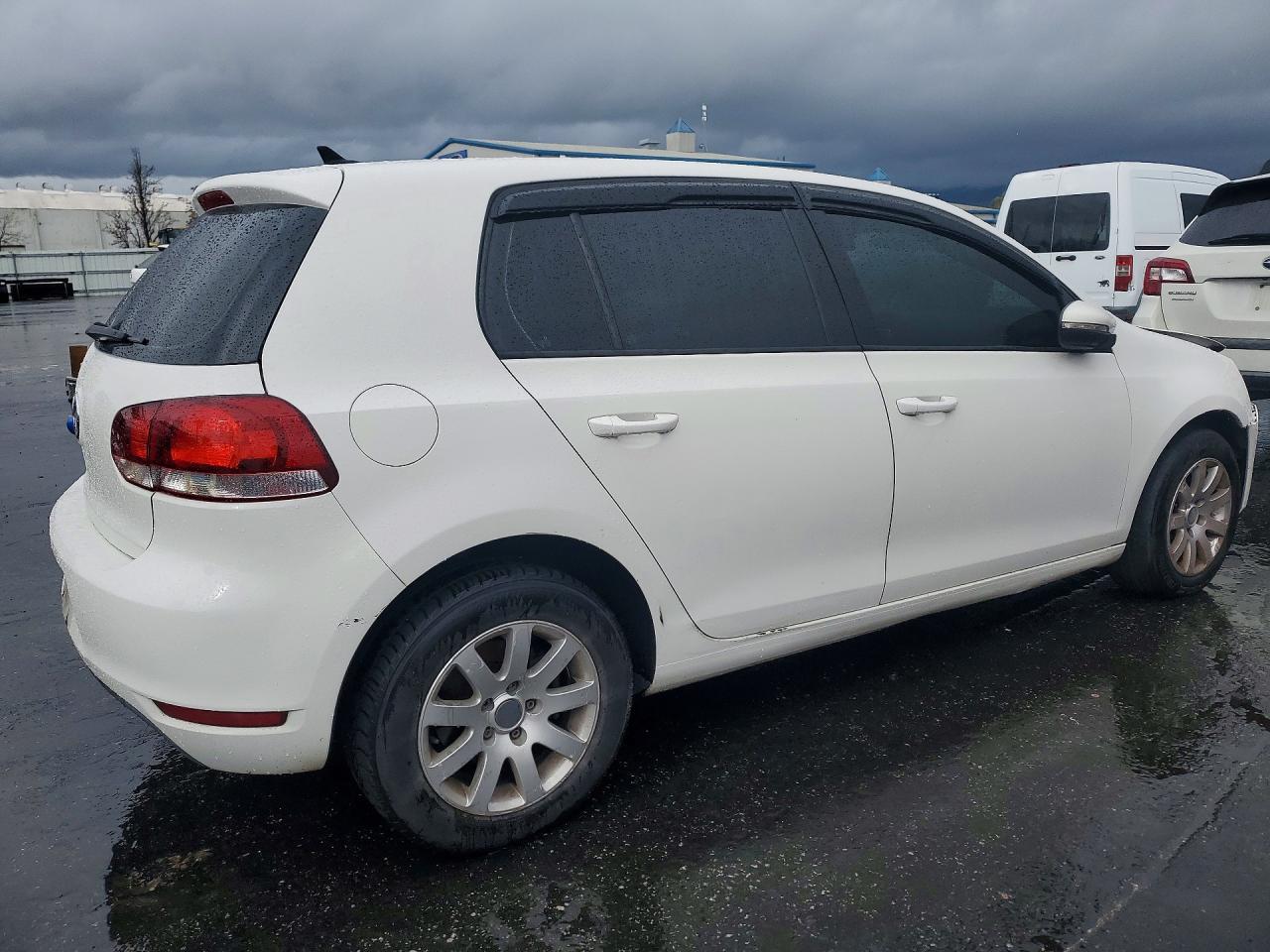 2012 Volkswagen Golf White vin: WVWDB7AJ7CW309719