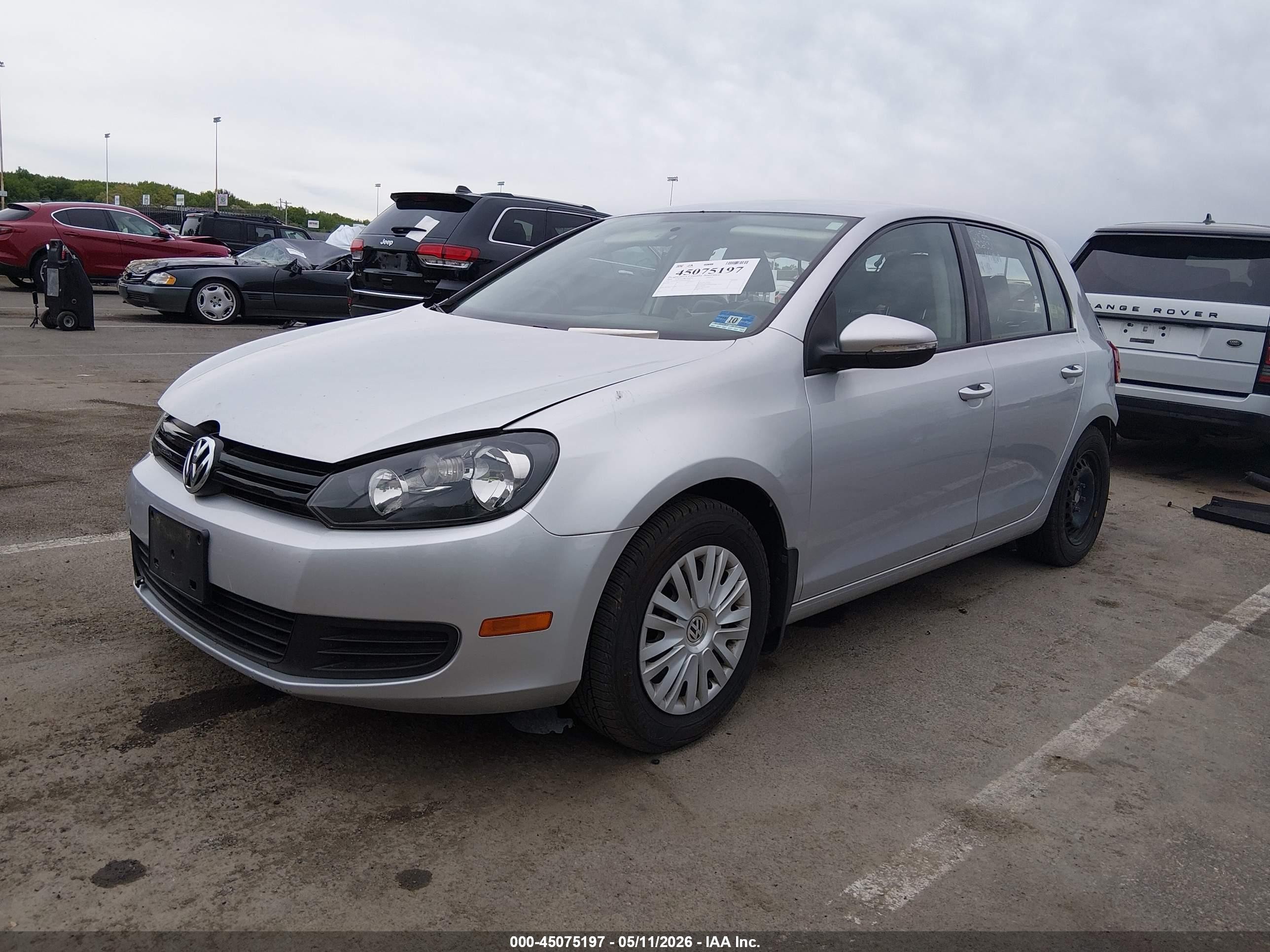 2014 Volkswagen Golf 2.5l Silver vin: WVWDB7AJ7EW004689