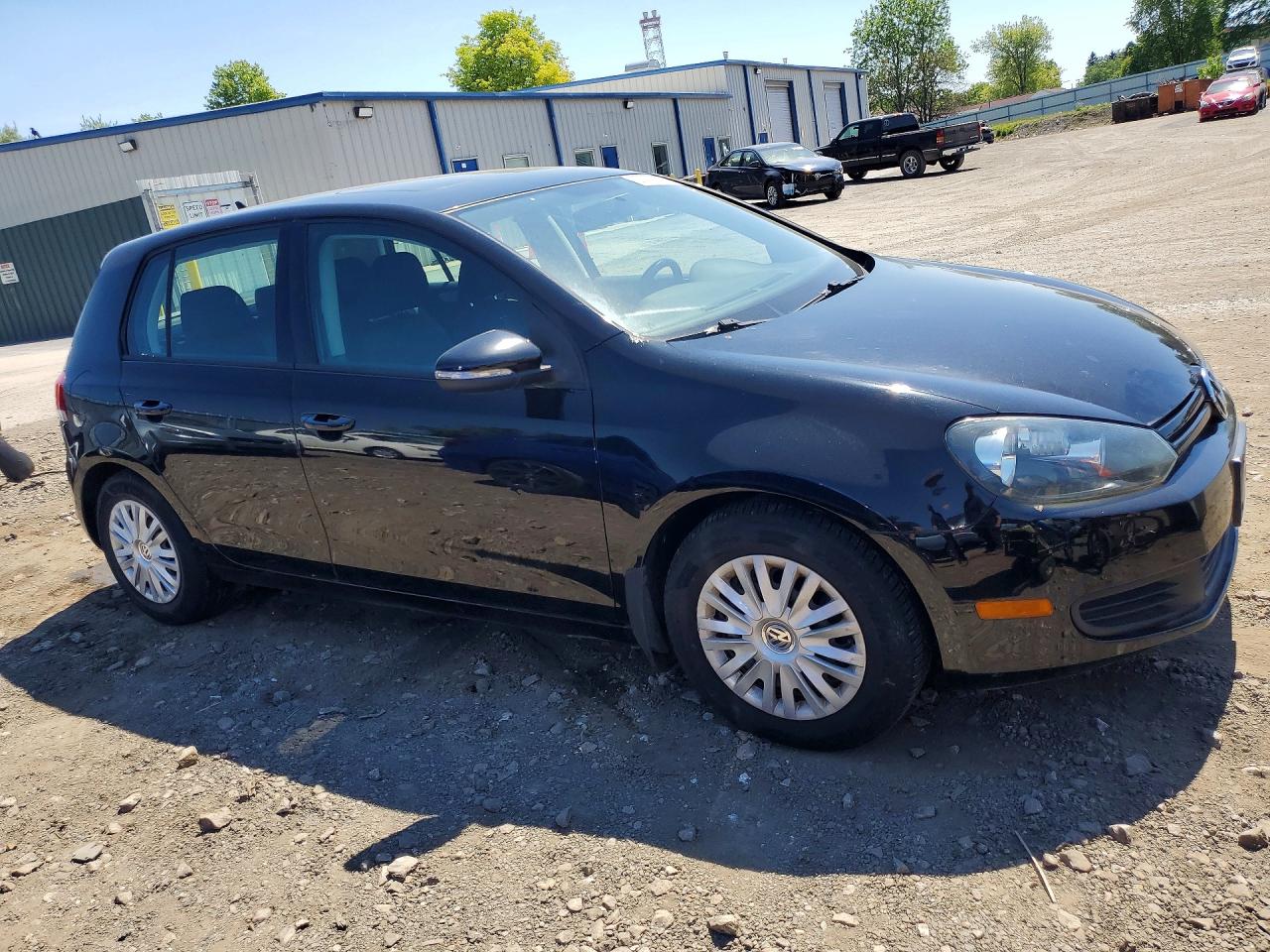 2014 Volkswagen Golf Black vin: WVWDB7AJ7EW010136