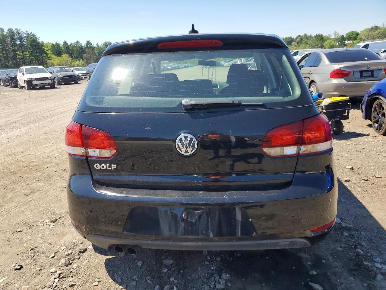 2014 Volkswagen Golf Black vin: WVWDB7AJ7EW010136