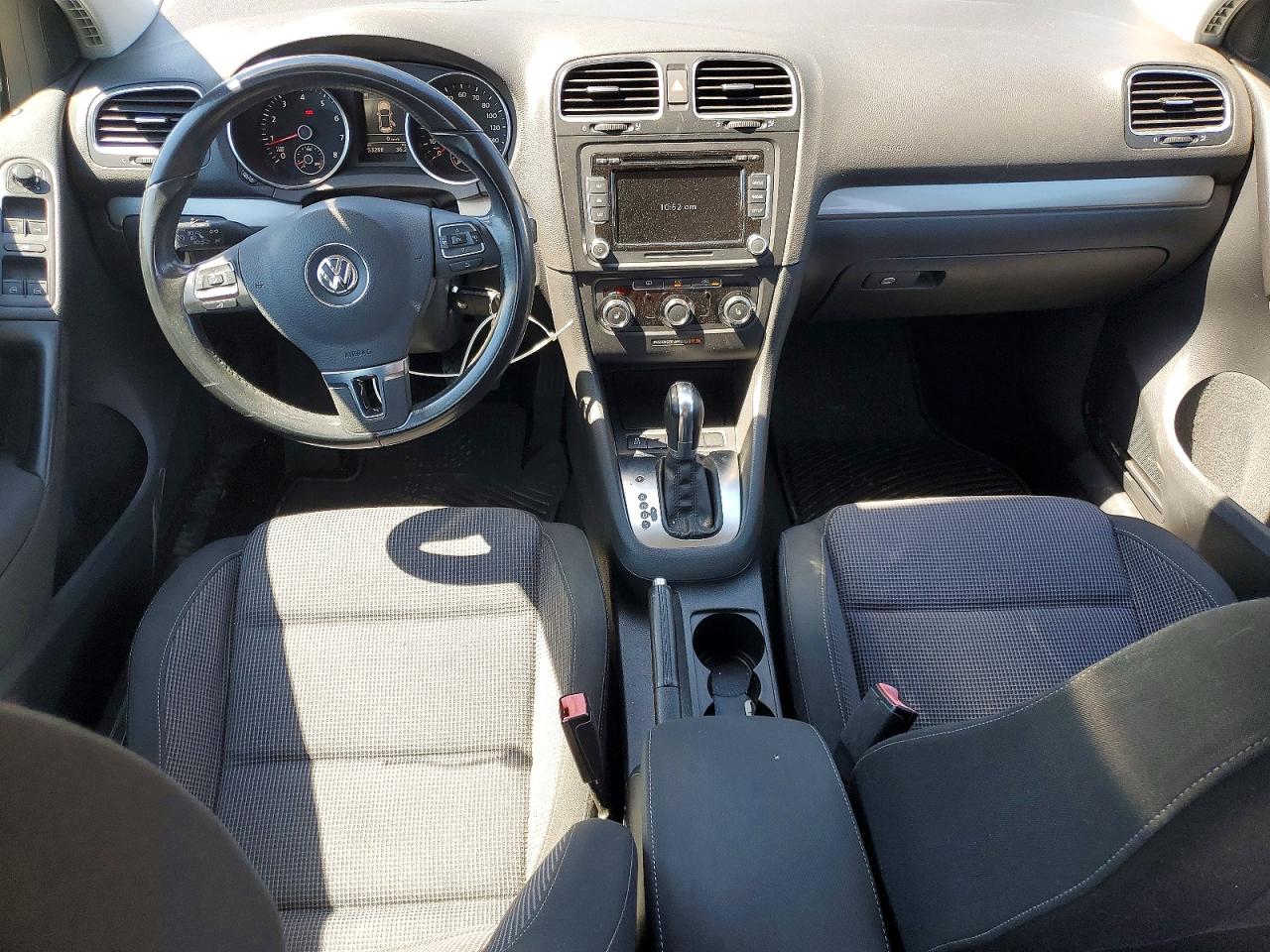 2014 Volkswagen Golf Black vin: WVWDB7AJ7EW010136
