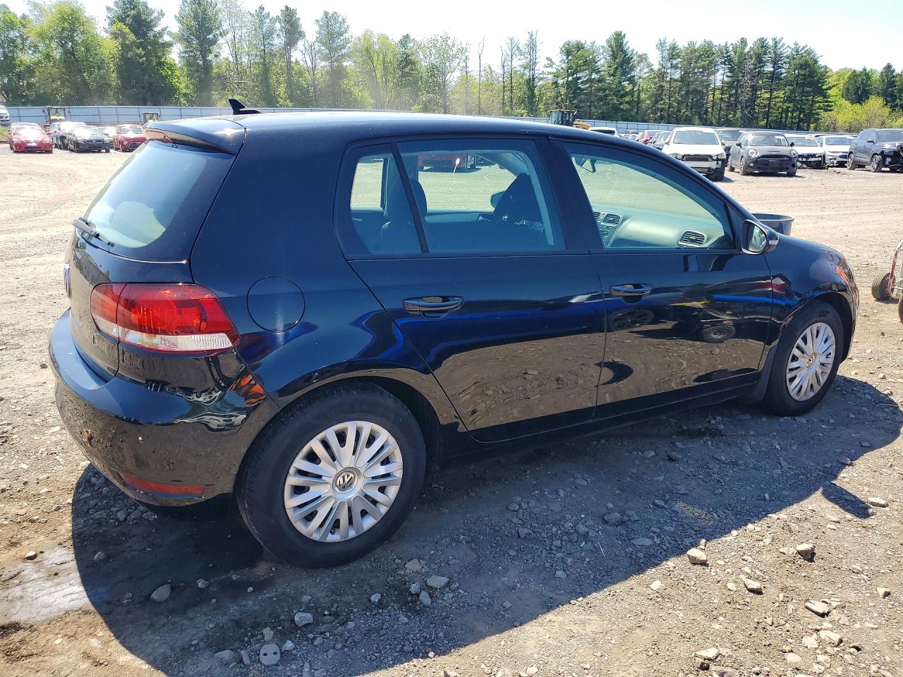 2014 Volkswagen Golf Black vin: WVWDB7AJ7EW010136