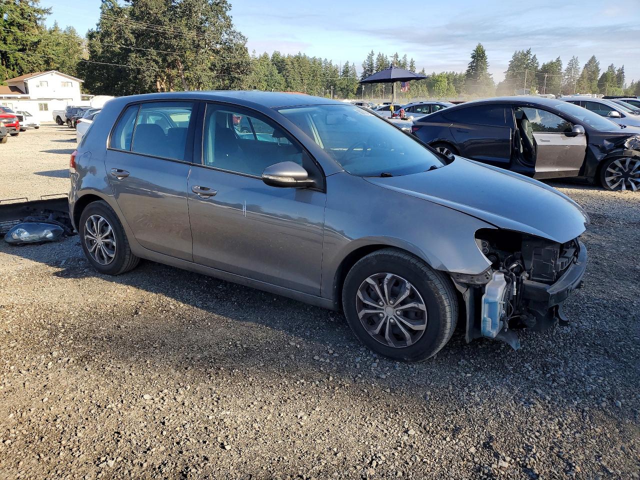 2012 Volkswagen Golf Gray vin: WVWDB7AJ8CW196928