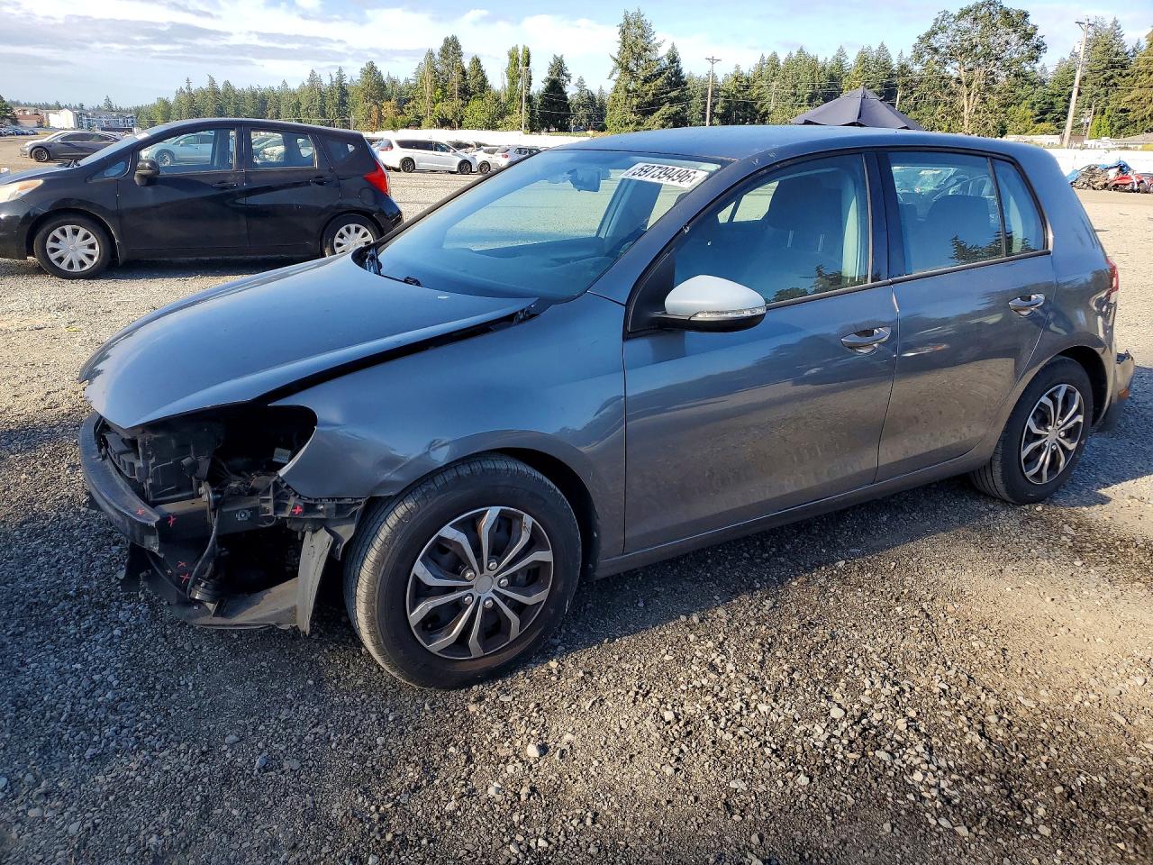 2012 Volkswagen Golf Gray vin: WVWDB7AJ8CW196928