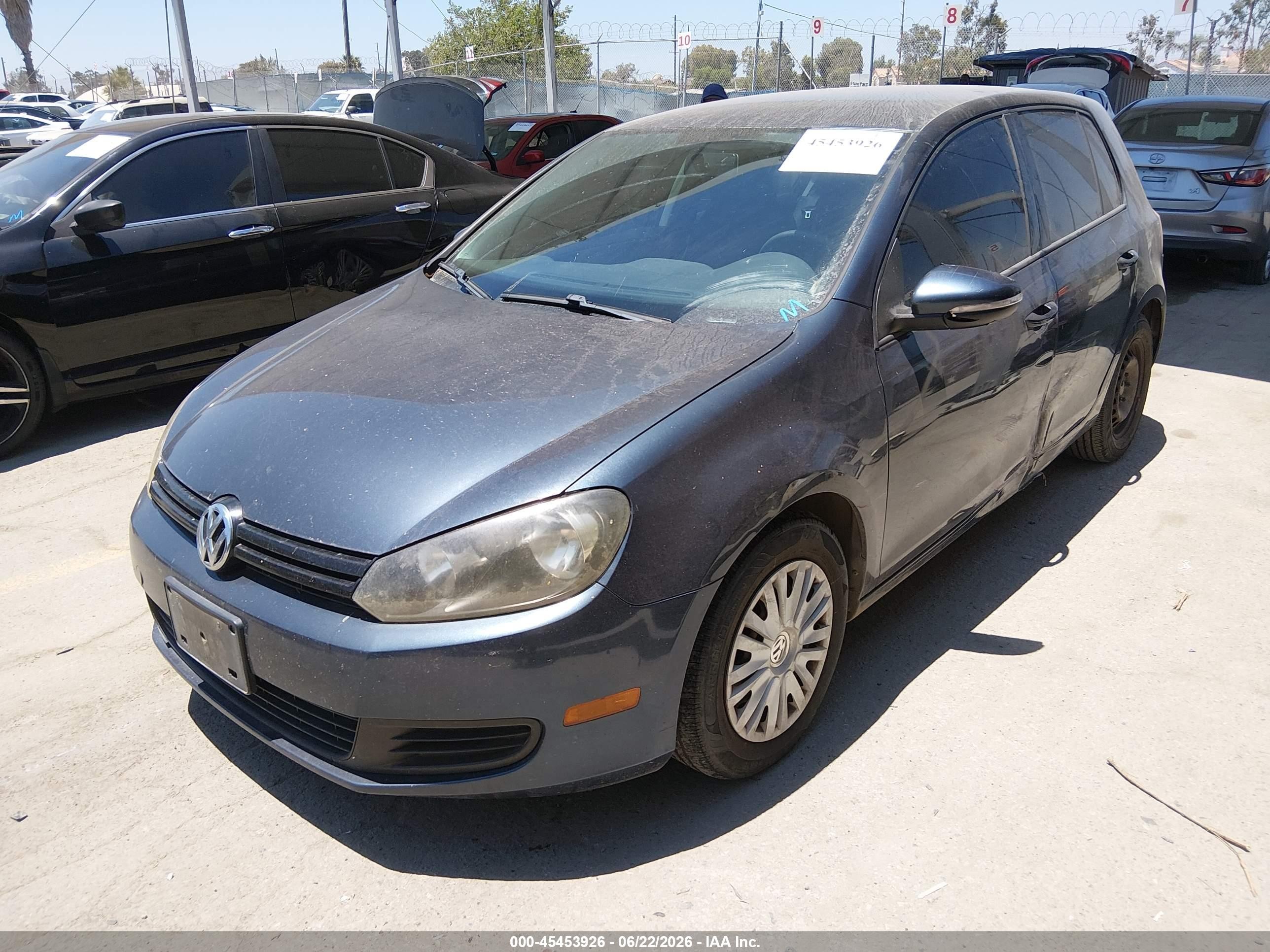 2012 Volkswagen Golf 2.5l 4-door Dark Blue vin: WVWDB7AJ8CW229975